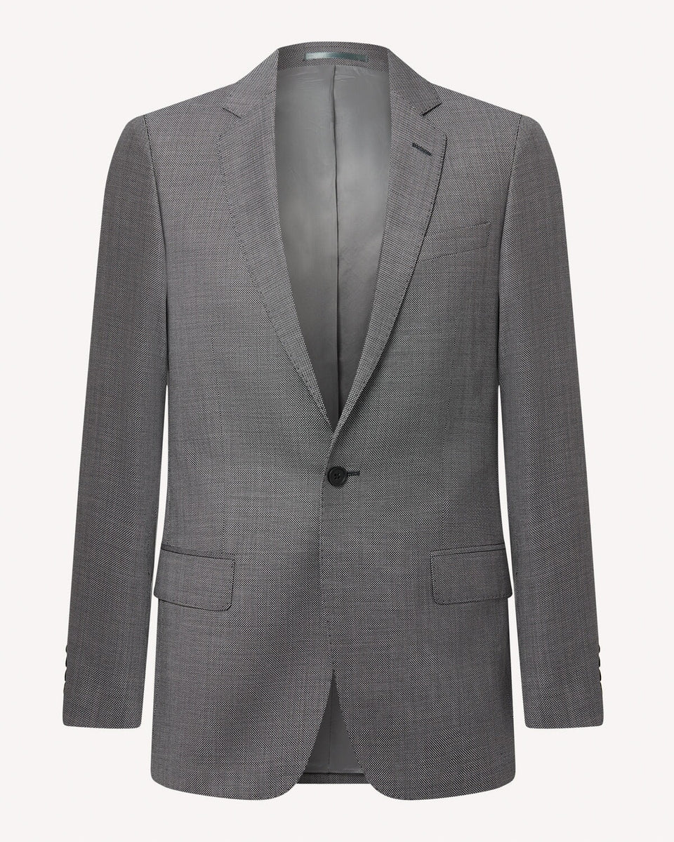 SB1 KG Single Breasted Grey Birdseye Suit Kilgour
