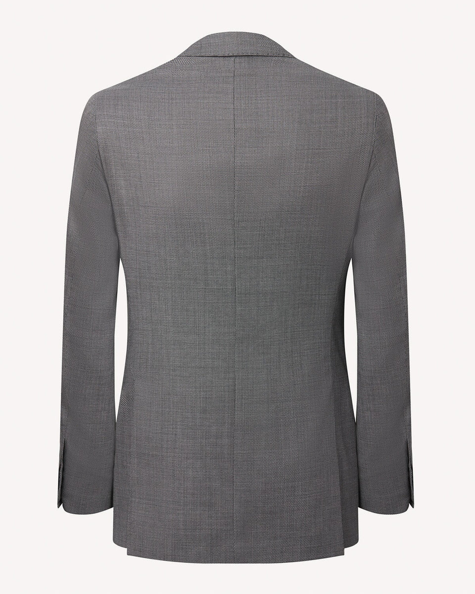 SB1 KG Single Breasted Grey Birdseye Suit Kilgour