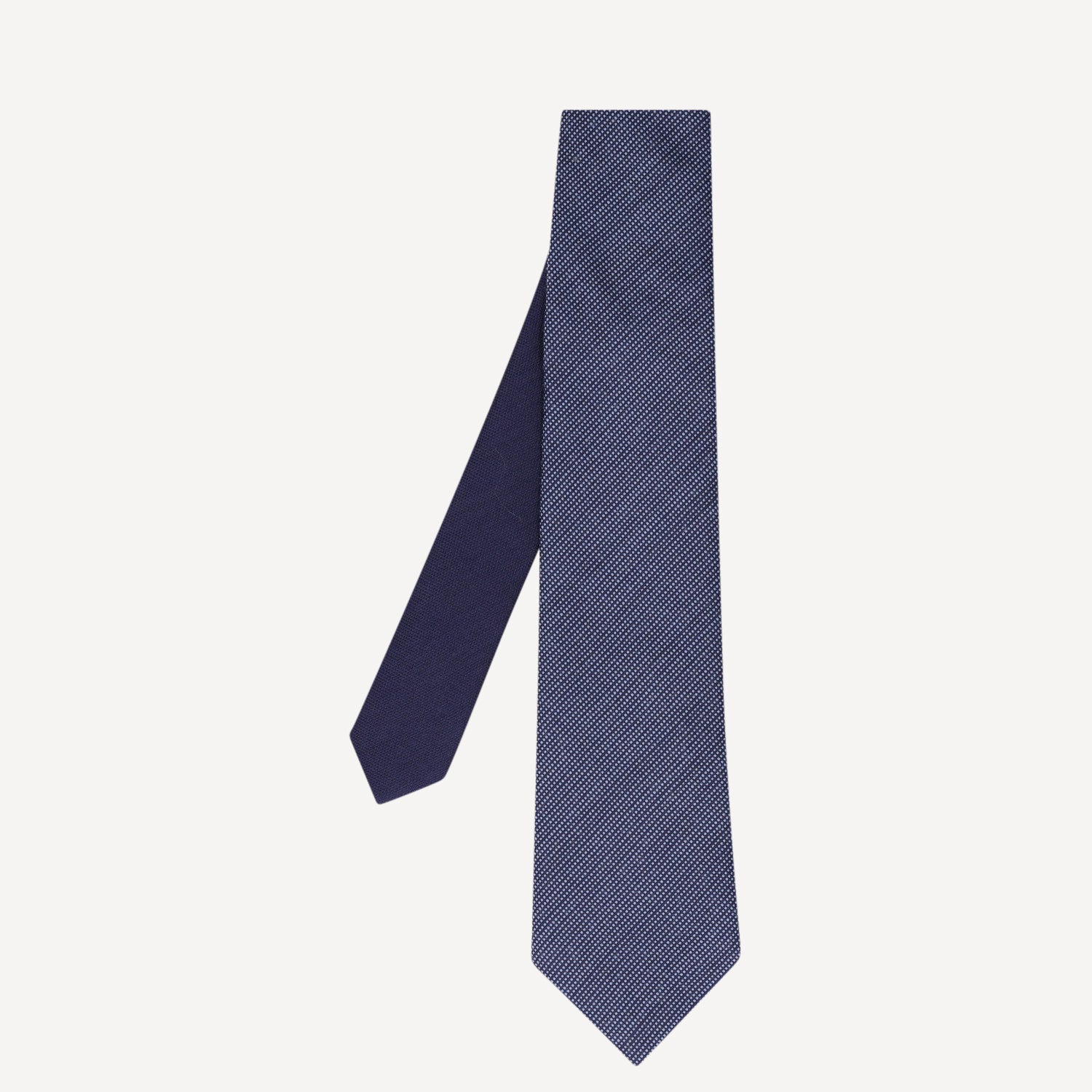 WOVEN TIE Small Weave BLUE