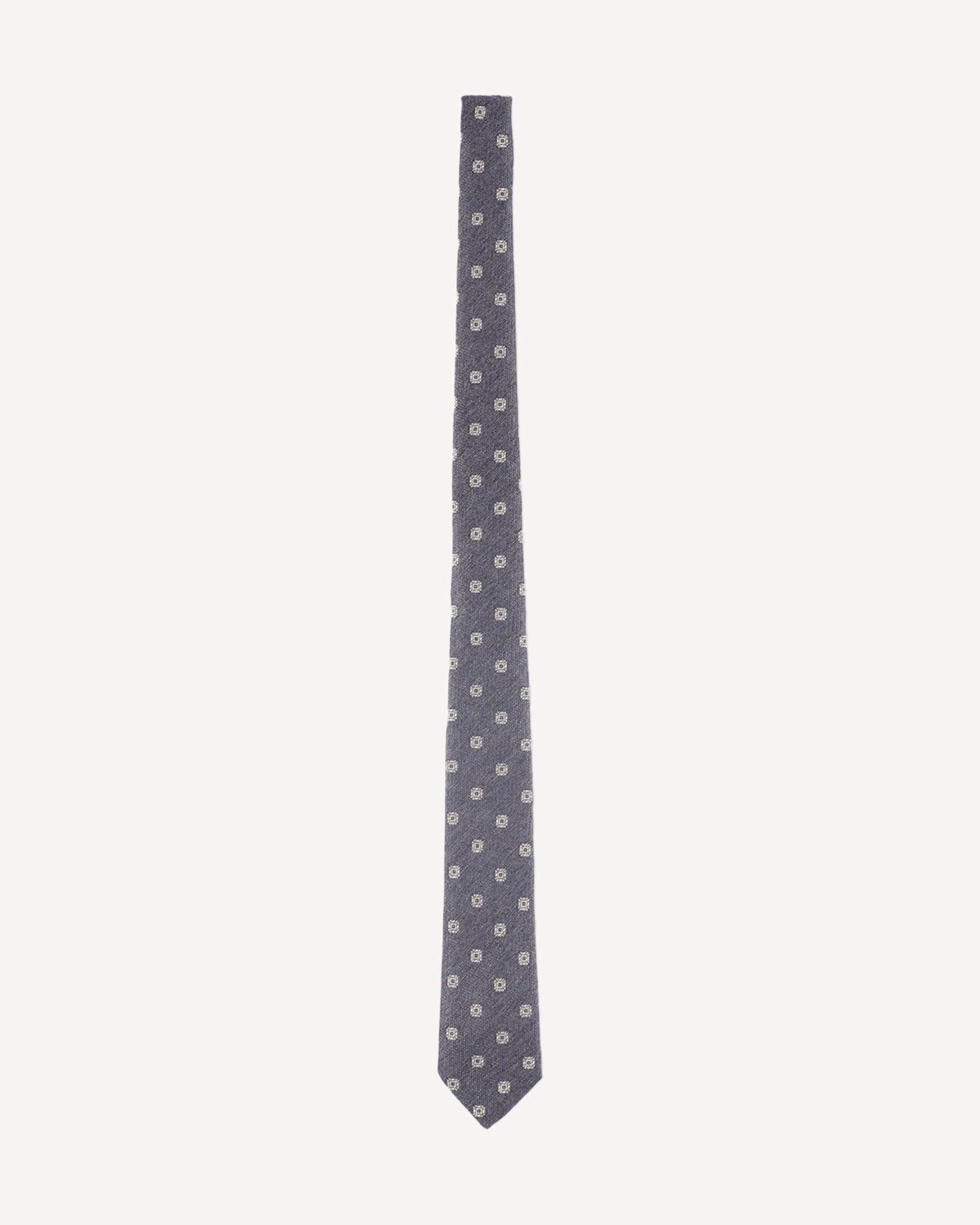 WOVEN TIE WITH TAIL - Grey