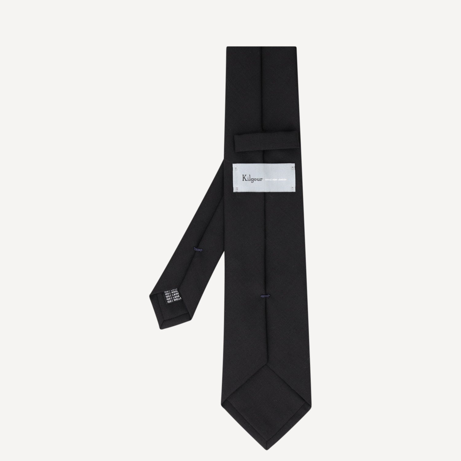 WOVEN TIE Fresco BLACK