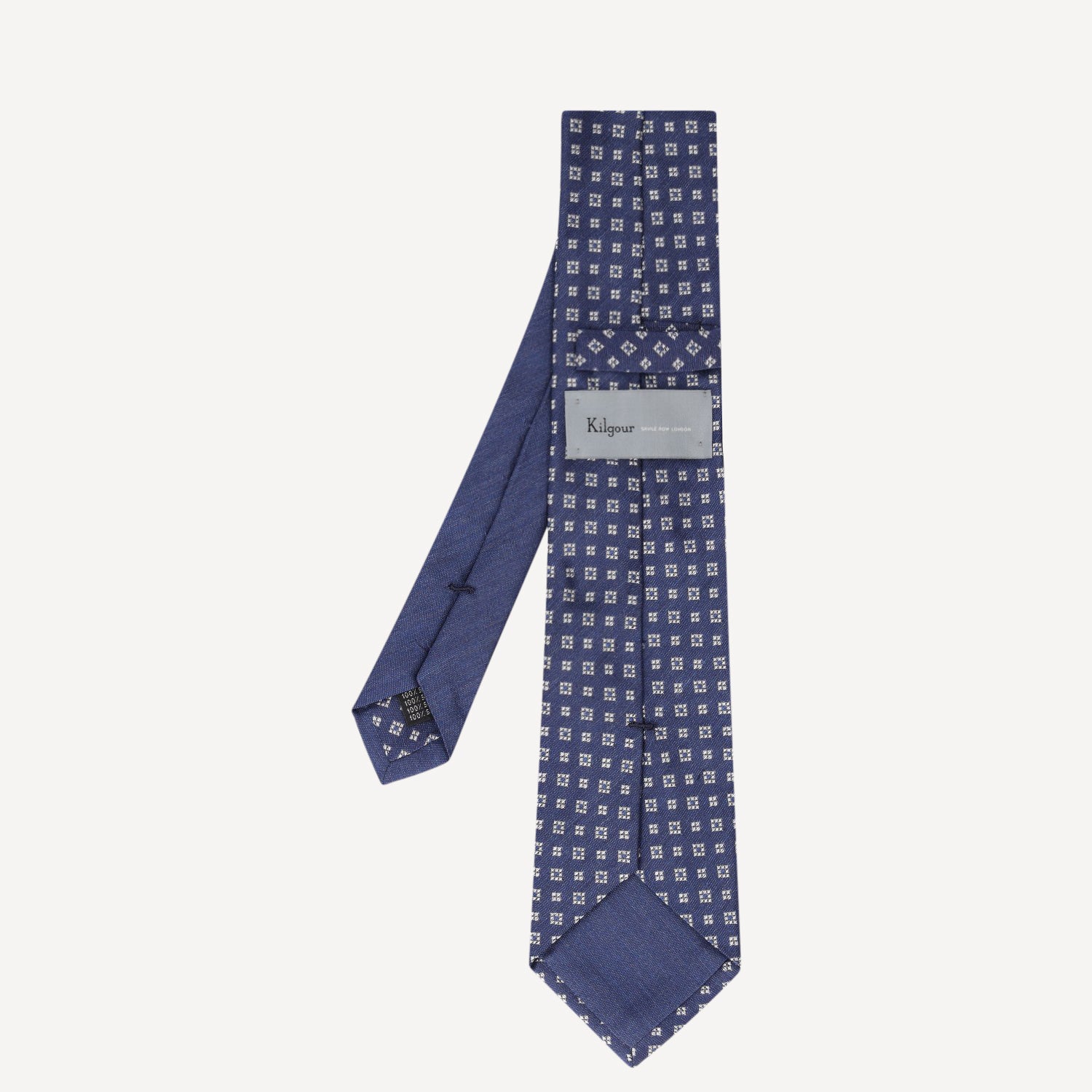 WOVEN TIE Small Diamond - NAVY