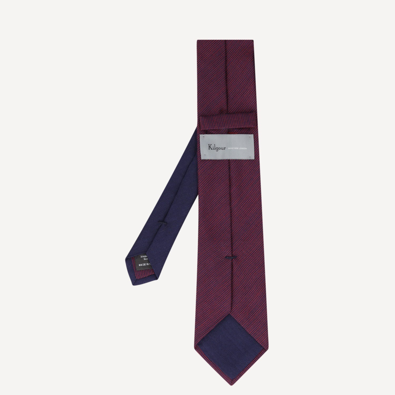WOVEN TIE Small Weave - RED