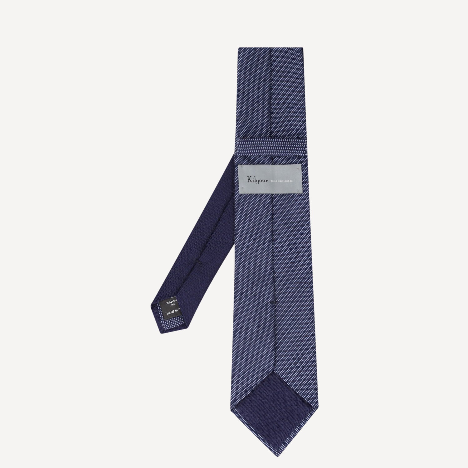 WOVEN TIE Small Weave BLUE