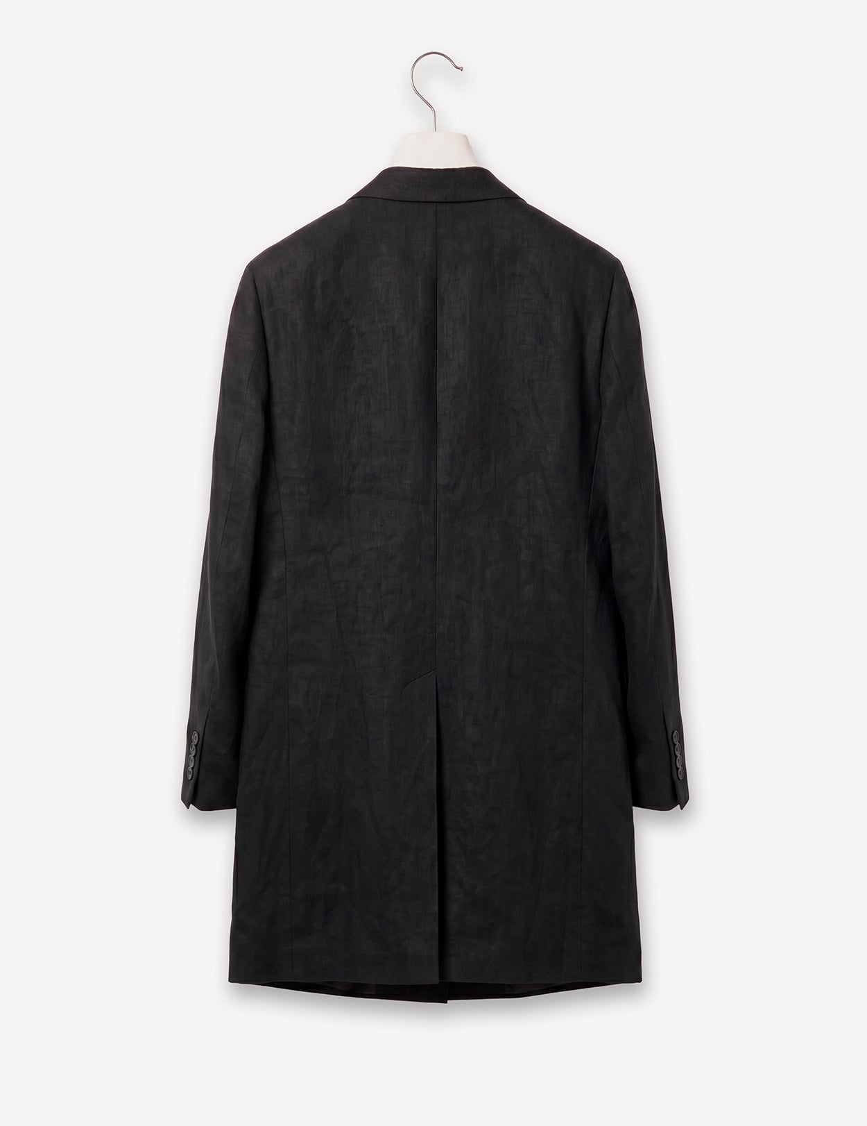 Duster Coat Black Linen