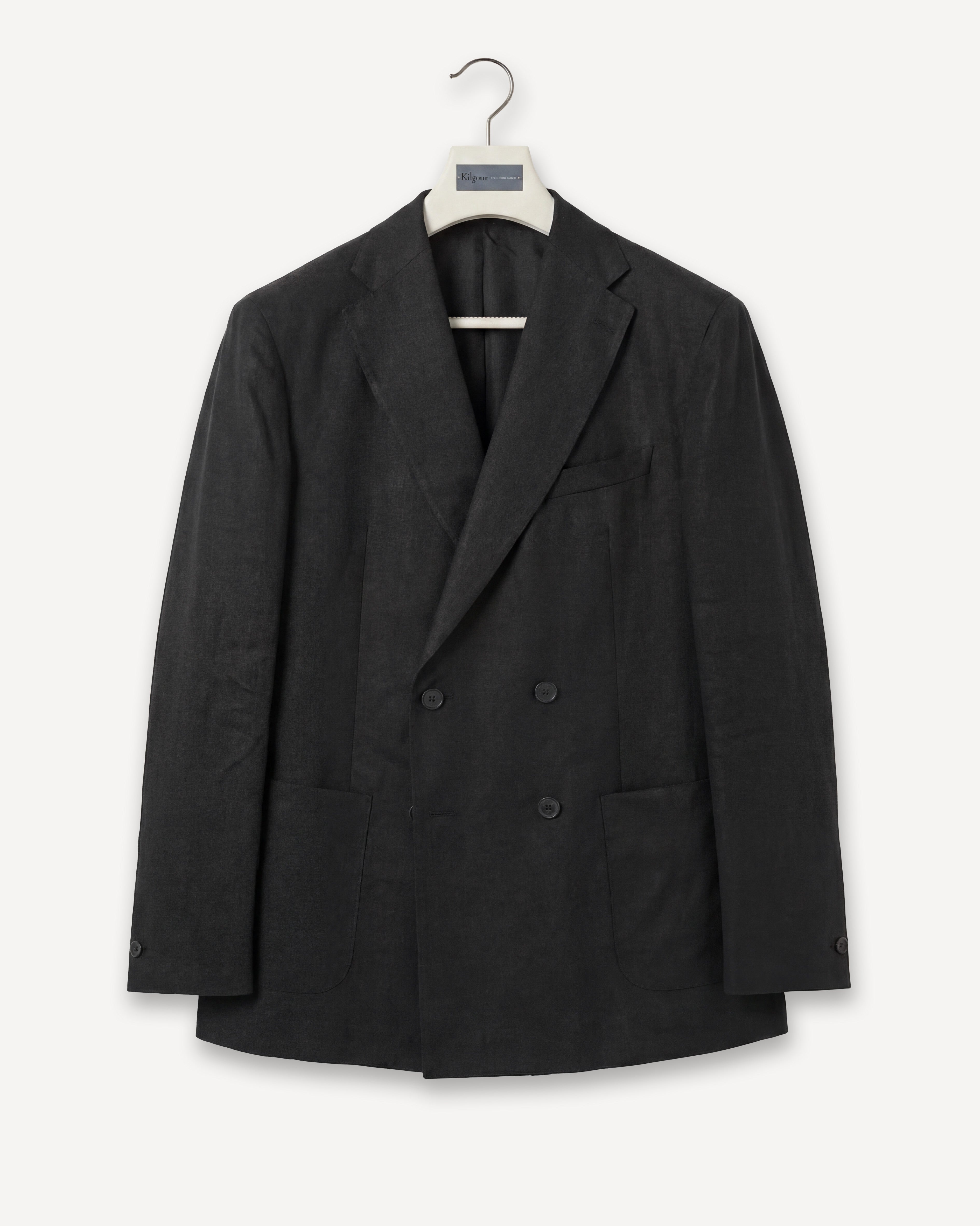 DB 4 Patch Pocket JKT Black Linen