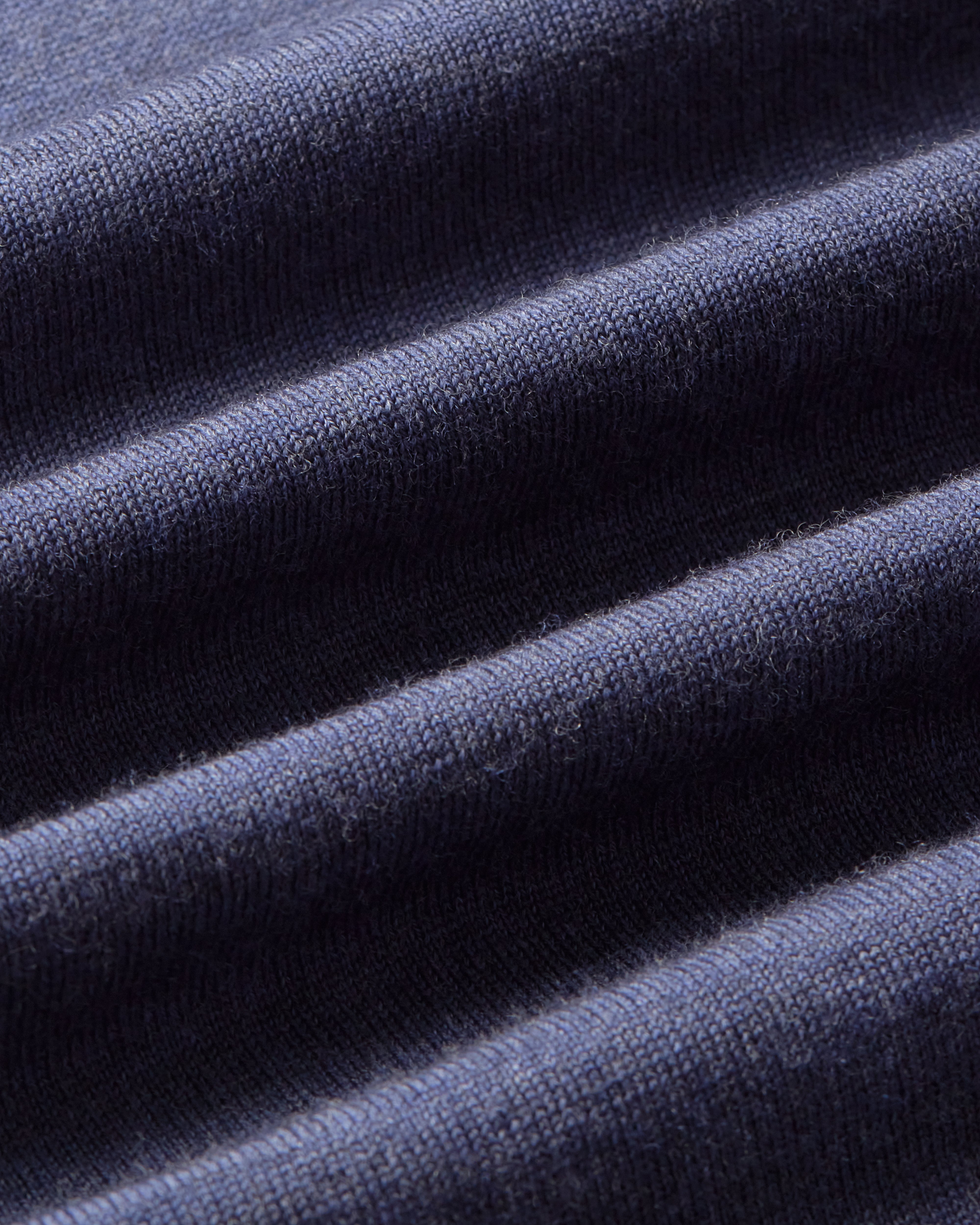Easy Care Merino Wool Crewneck Knit Indigo