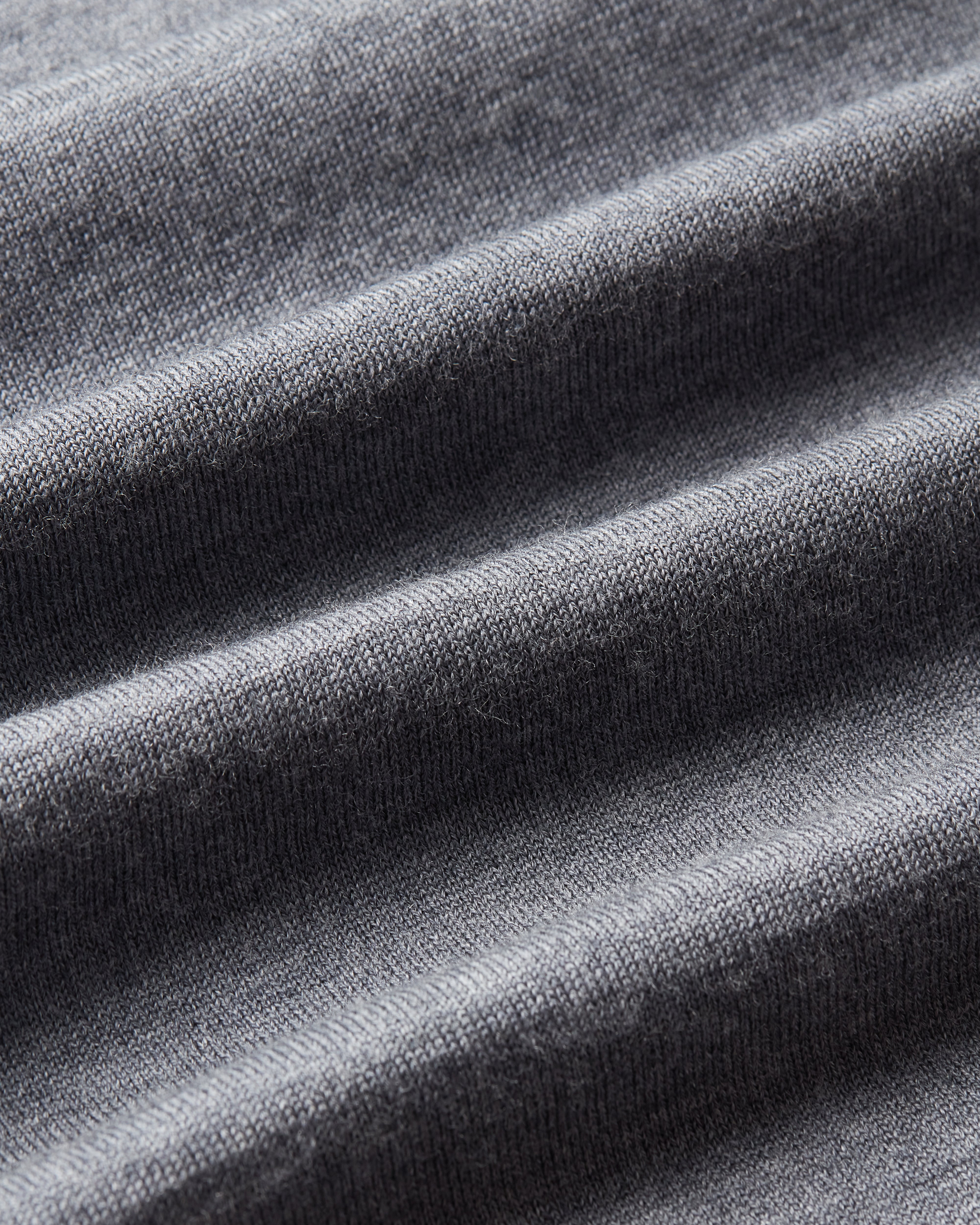 Easy Care Merino Wool V-Neck Knit Grey