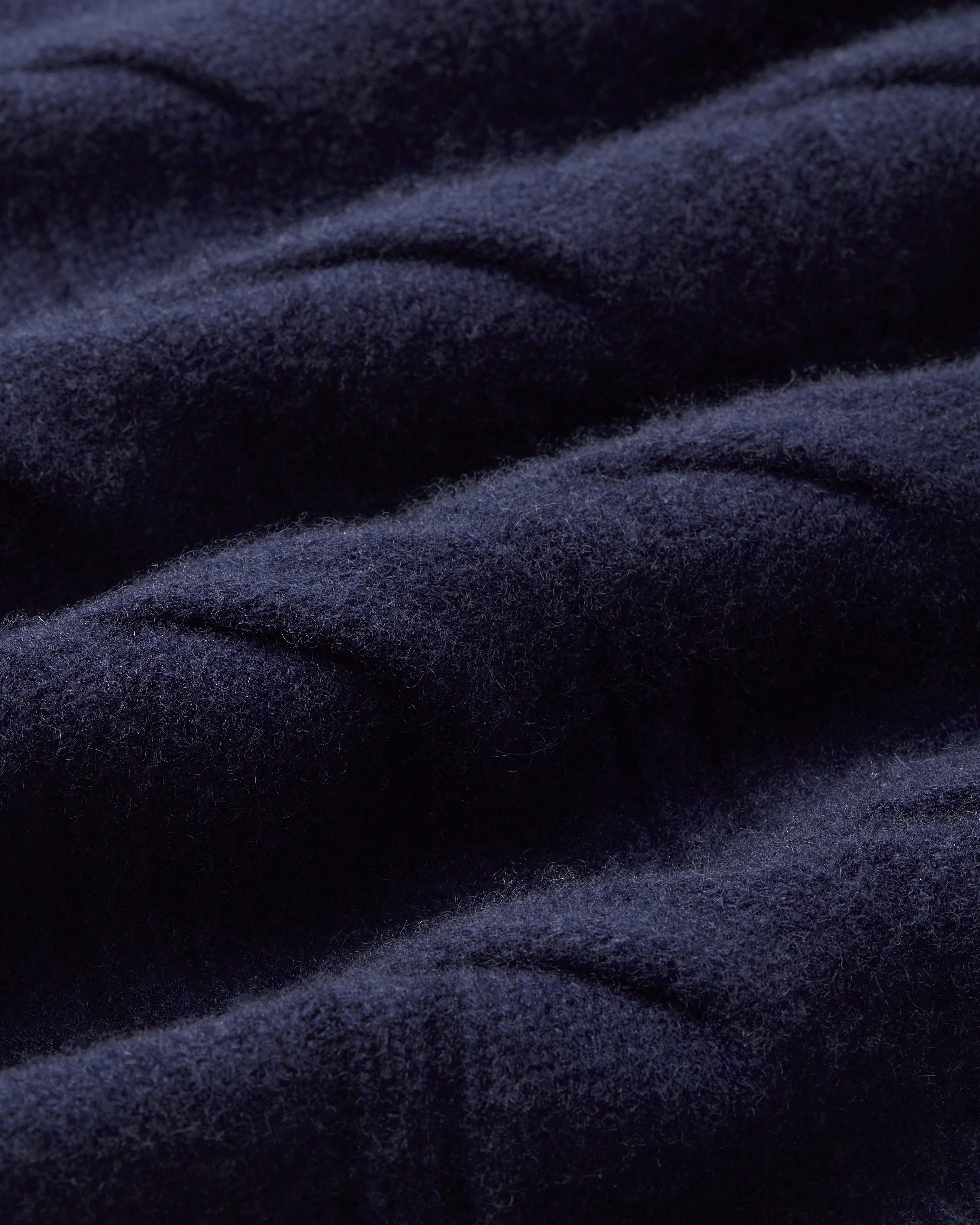 Oversized Cashmere Cable Knit Sweater Navy