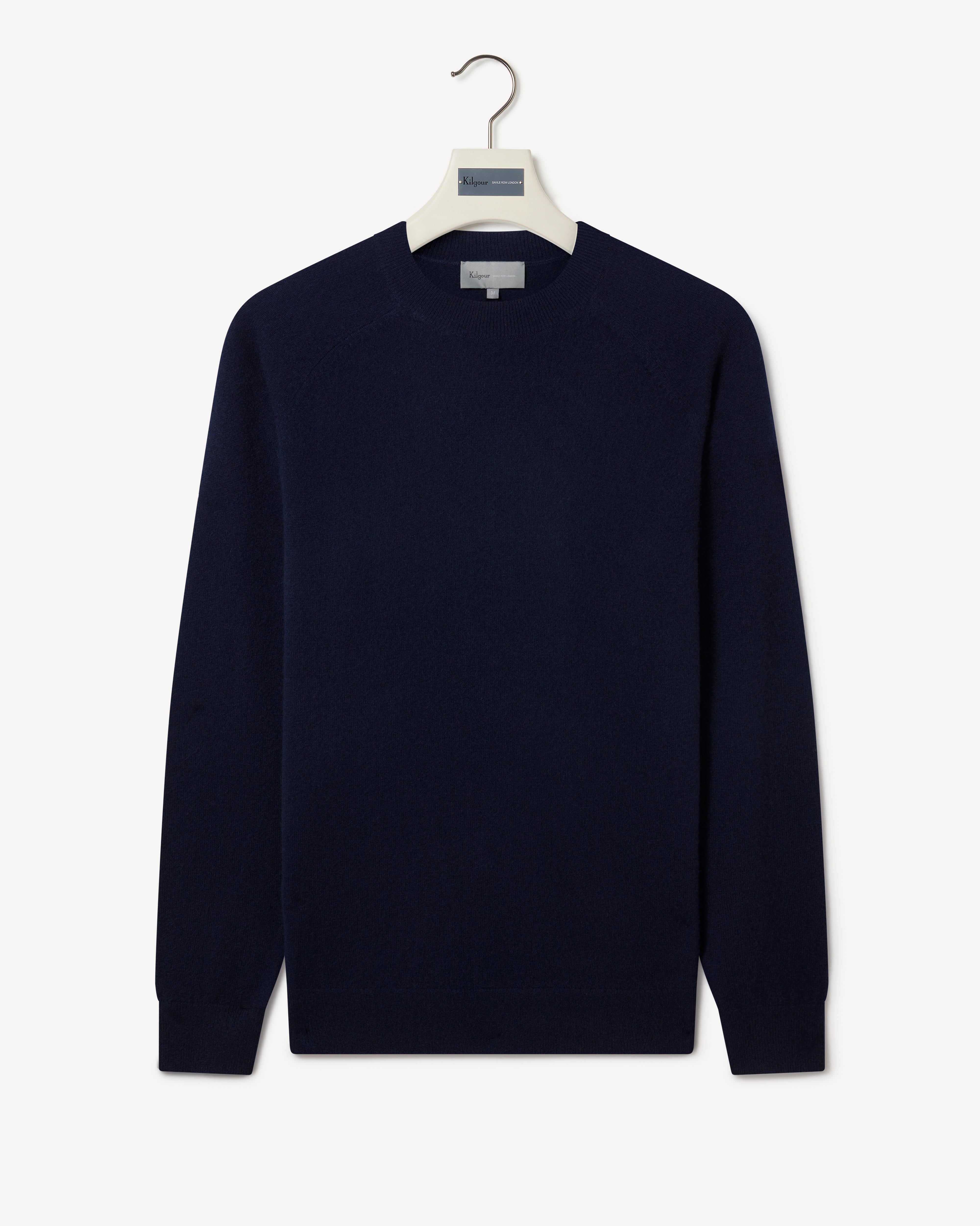 Cashmere Fine Gauge Crewneck Knit Navy