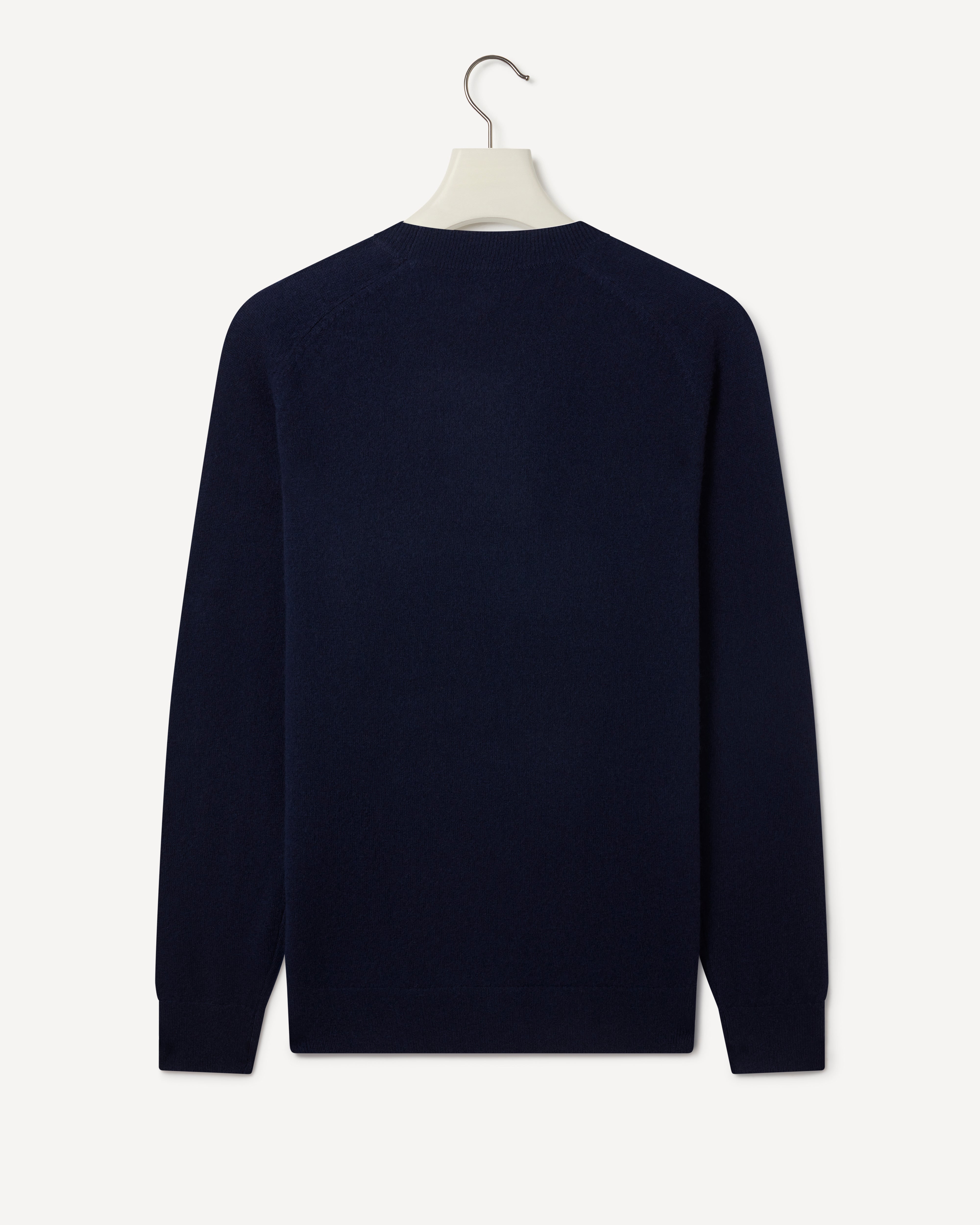 Cashmere Fine Gauge Crewneck Knit Navy