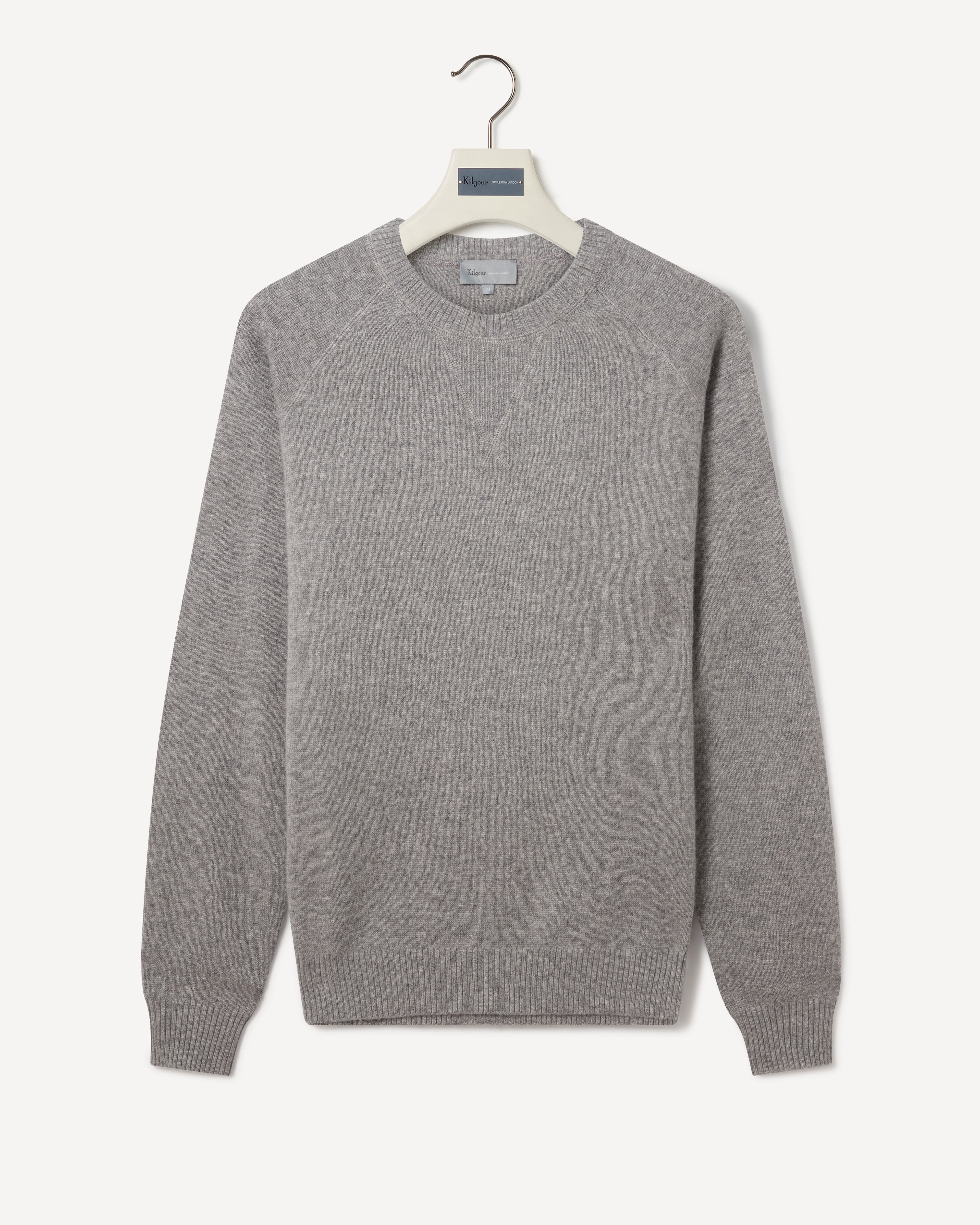 Cashmere 12 Gauge Milano Knit Crewneck Sweatshirt