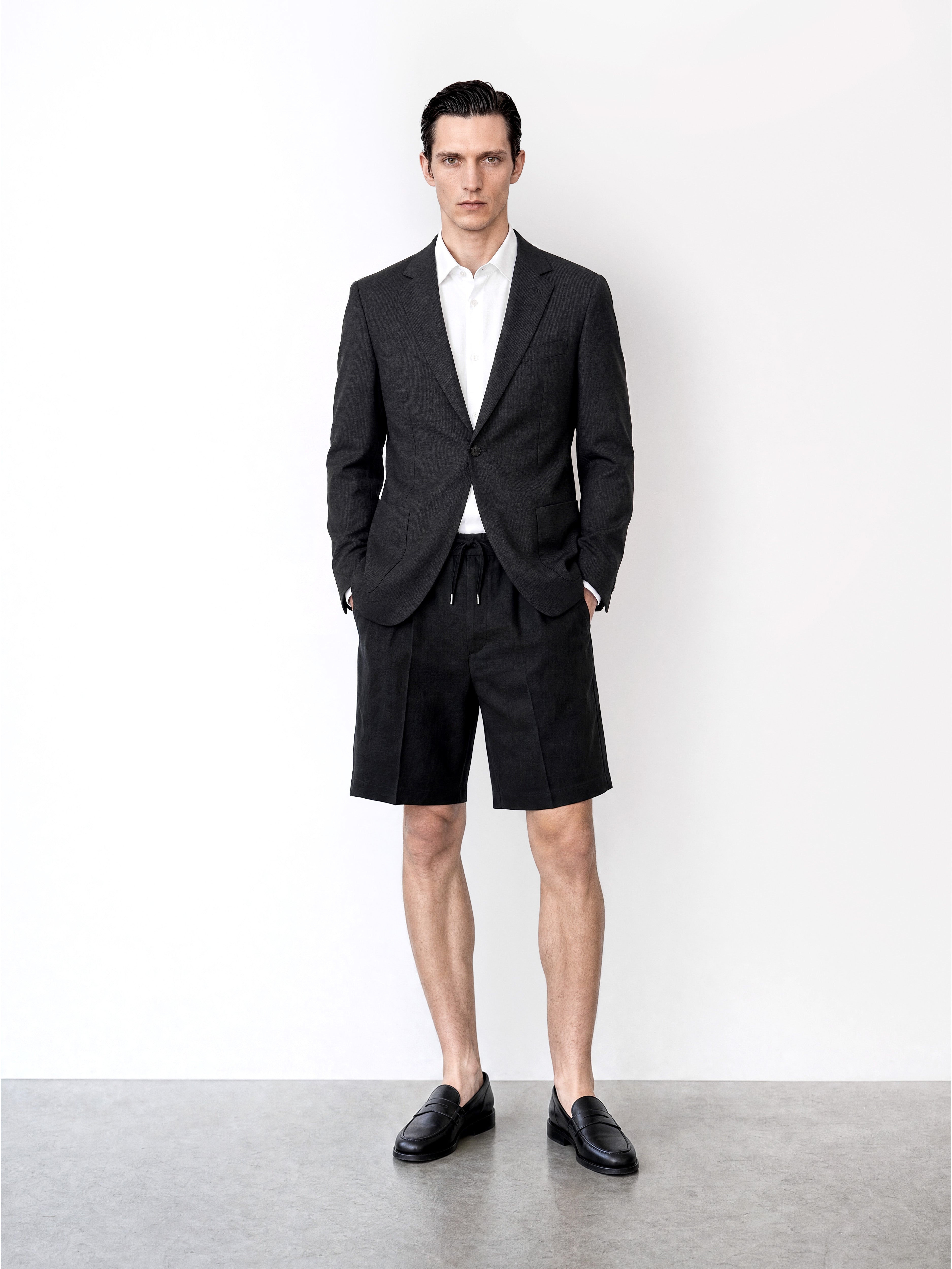 SB1 Mock Leno Jacket Black