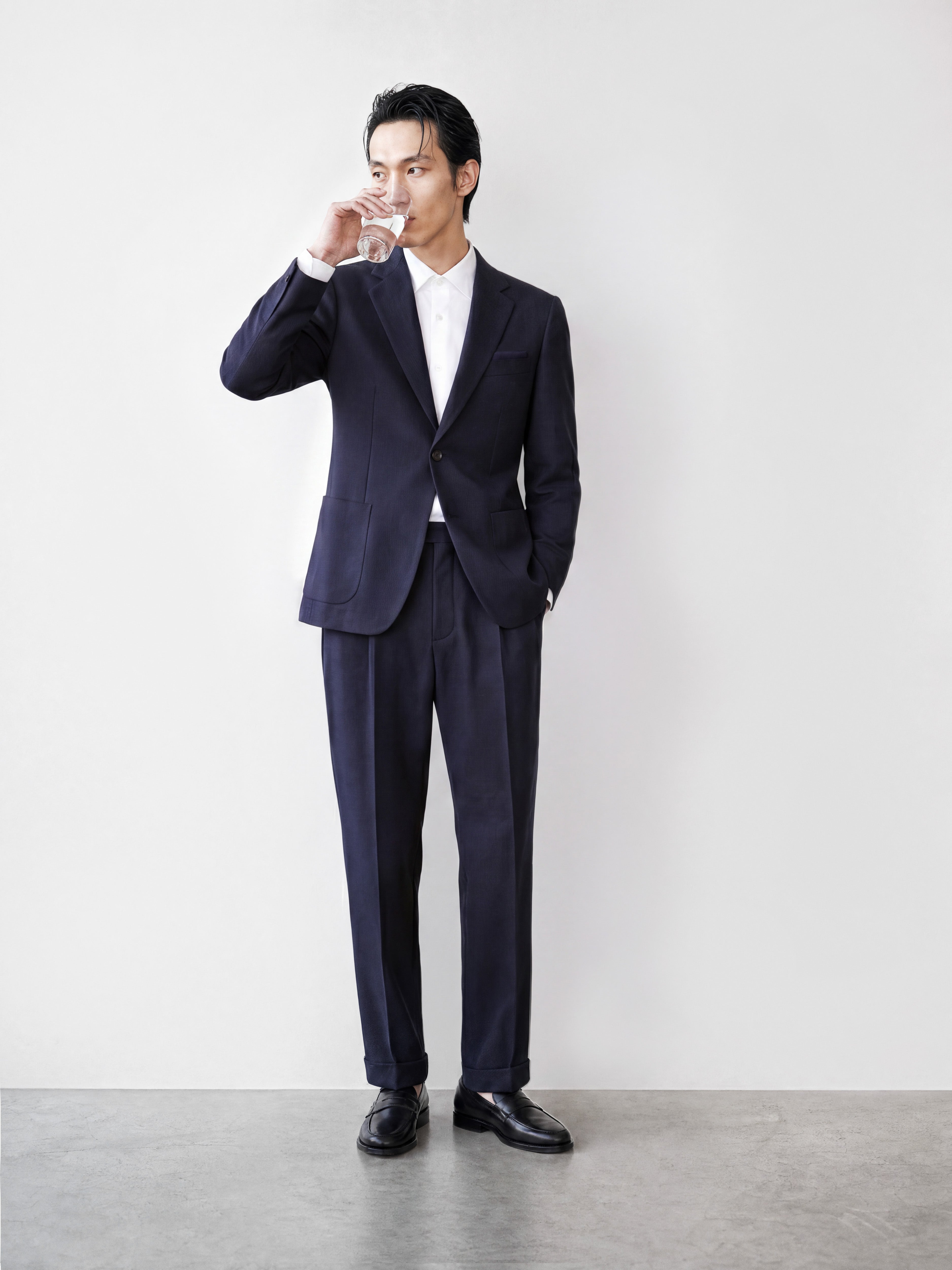 SB1 Mock Leno Jacket Navy