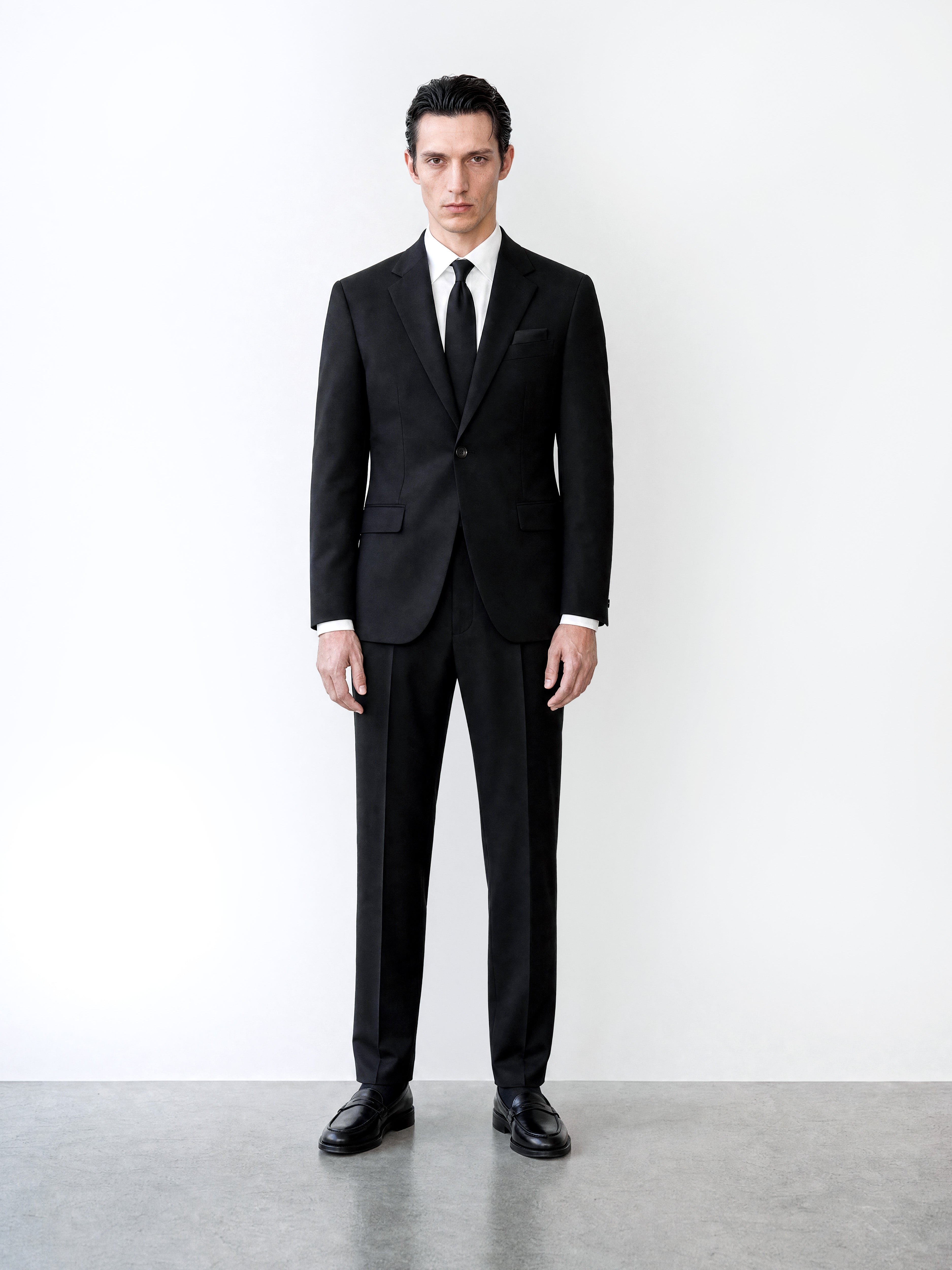 SB1 Fresco Wool Suit Black