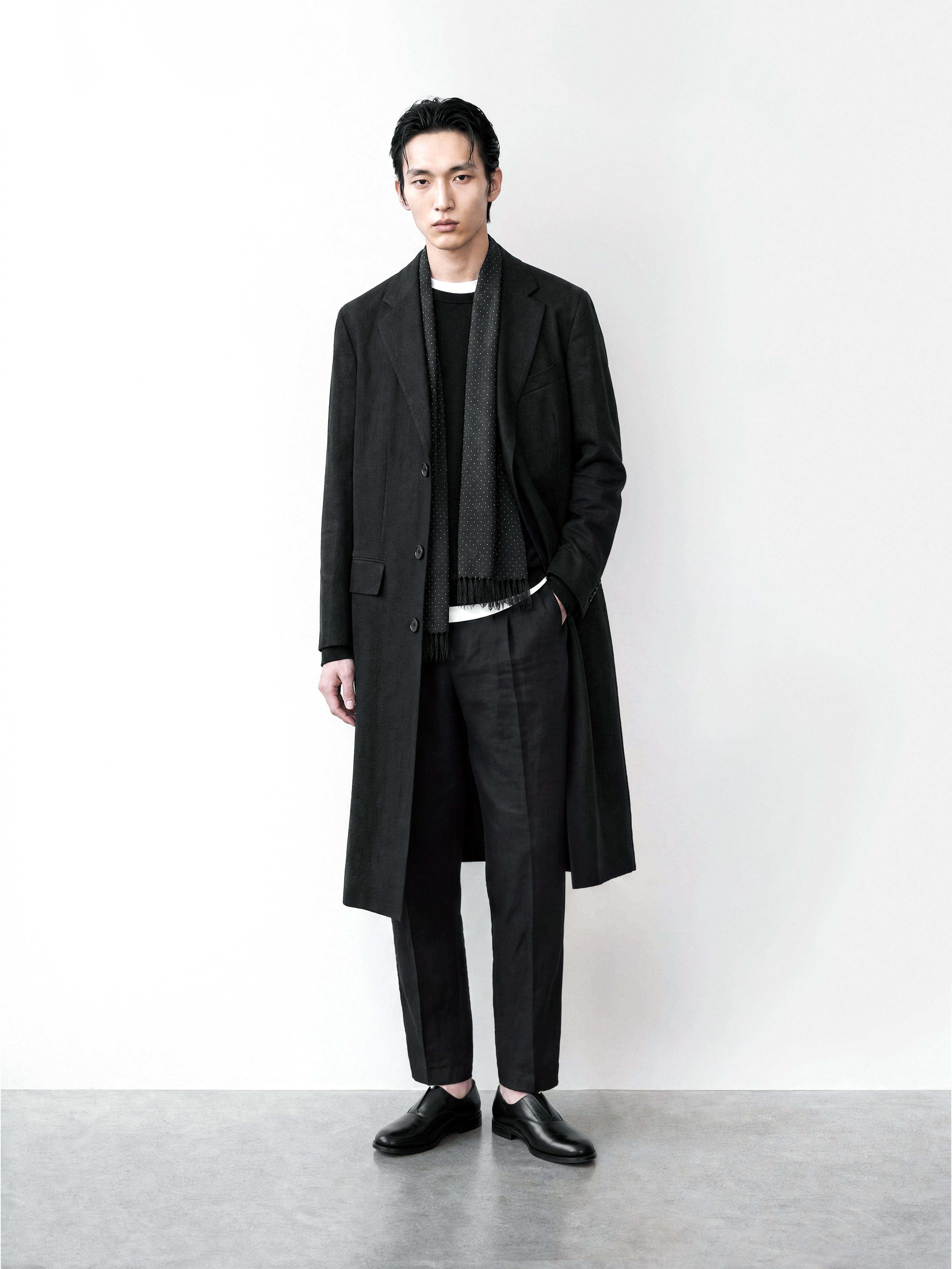 Duster Coat Black Linen
