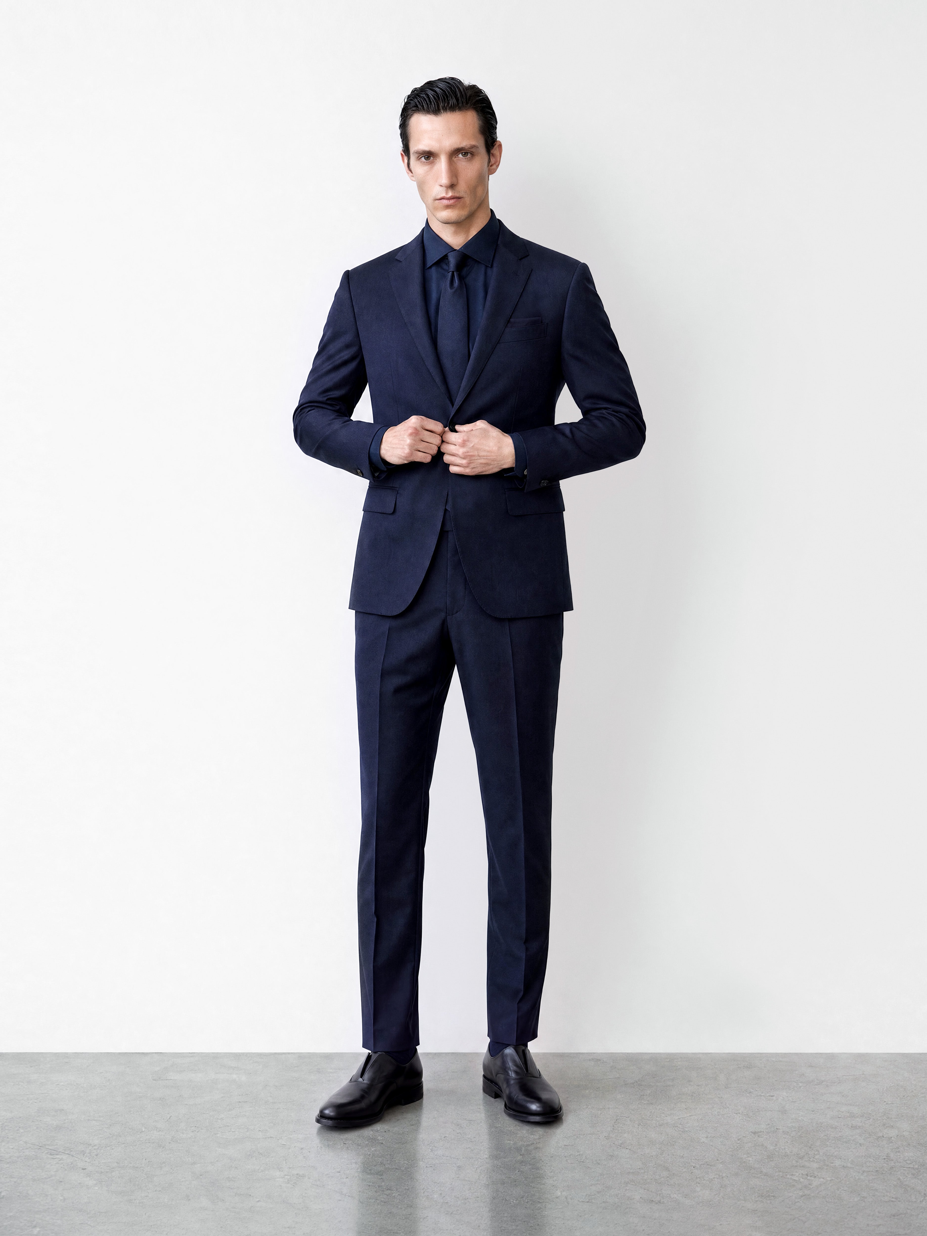 SB1 Twill Wool Suit Navy