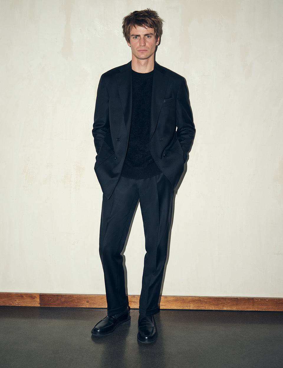 Pleated Trouser Black WO