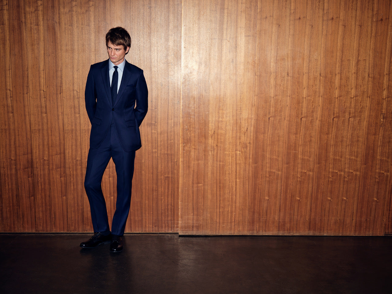 SB1 Twill Wool Suit Bright Navy