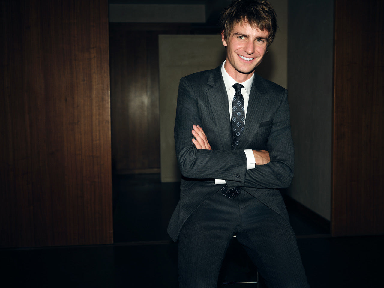 SB1 Herringbone Wool Suit Grey