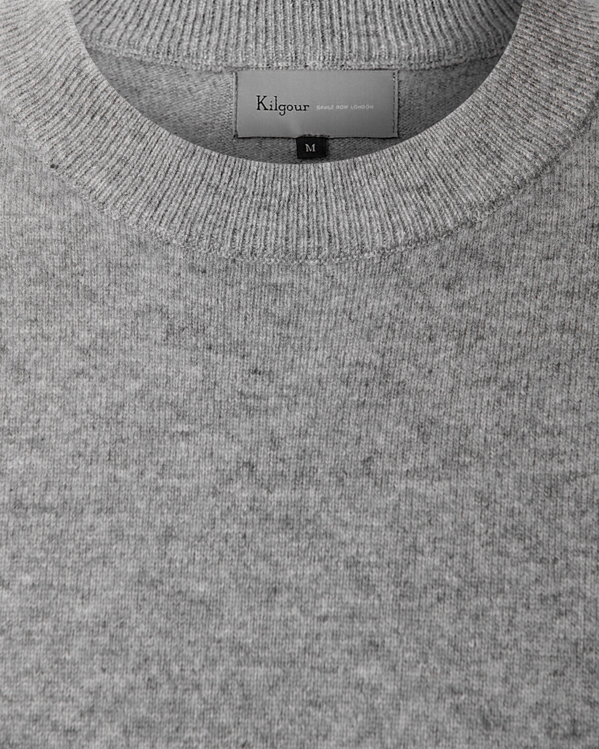 Kilgour Savile Row Tailoring Cashmere Crew Neck Grey