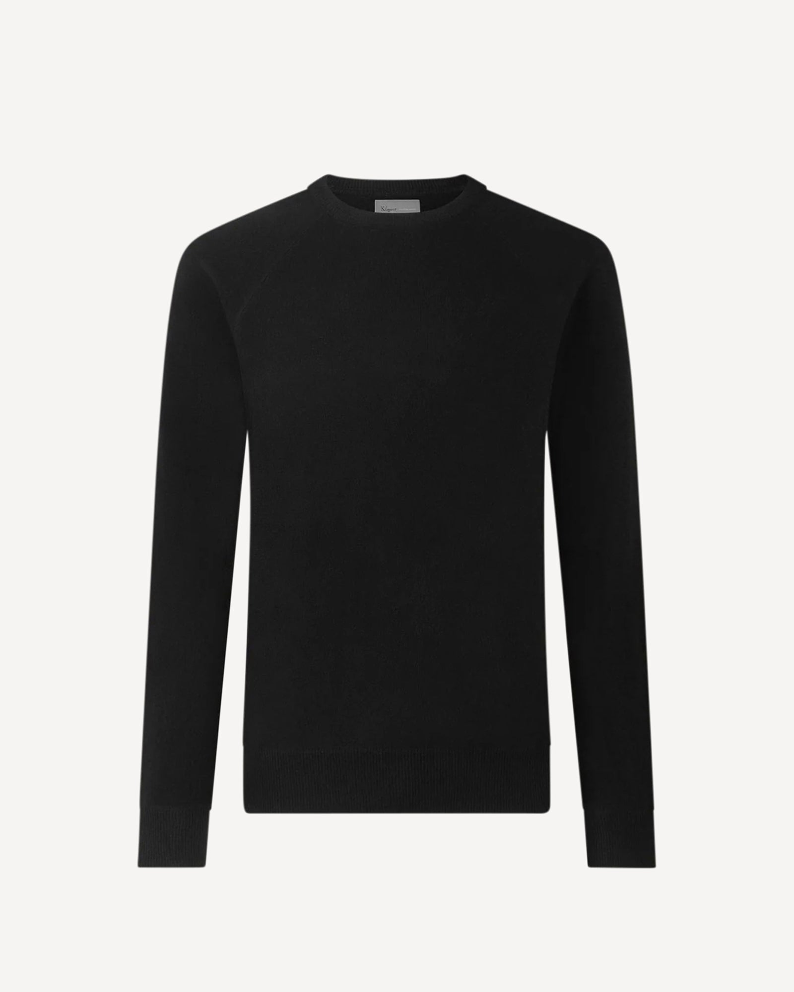 Wool Cashmere Crewneck Knit Black