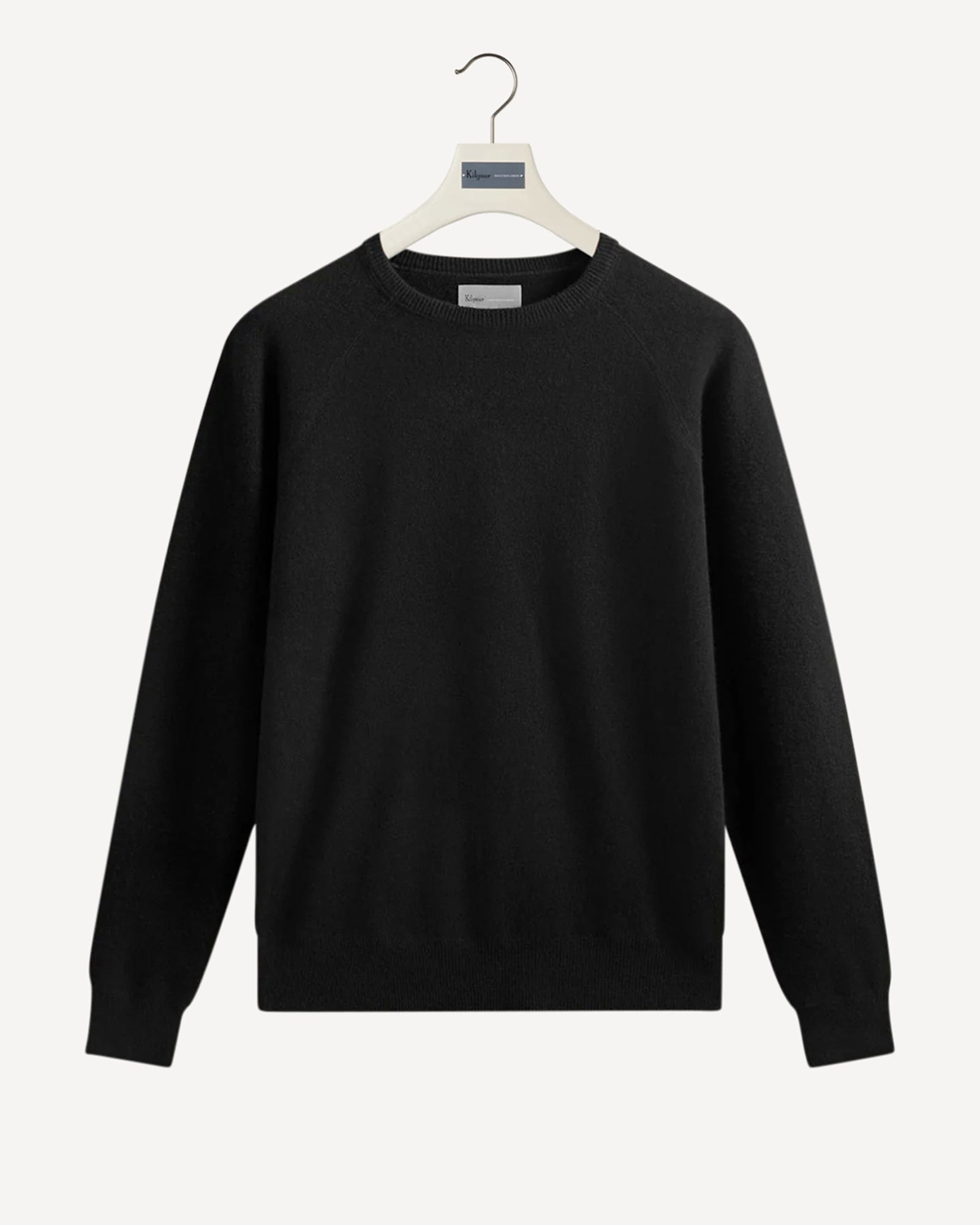 Wool Cashmere Crewneck Knit Black