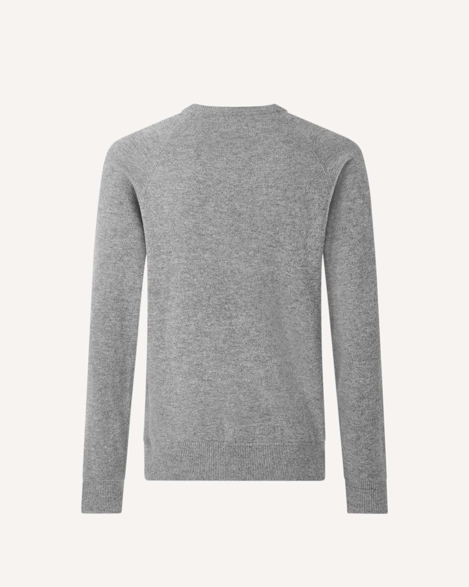 Wool Cashmere Crewneck Knit Grey