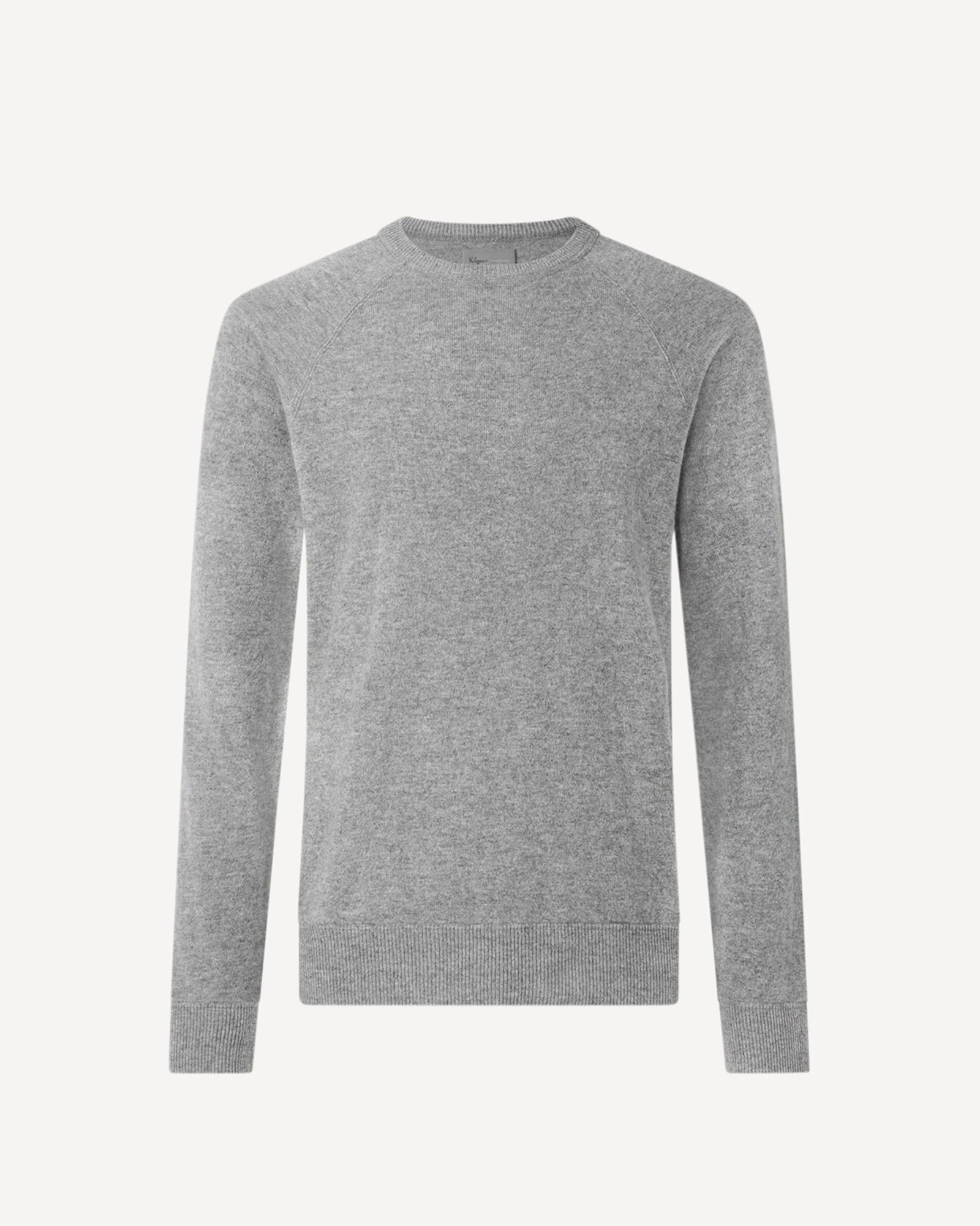Wool Cashmere Crewneck Knit Grey
