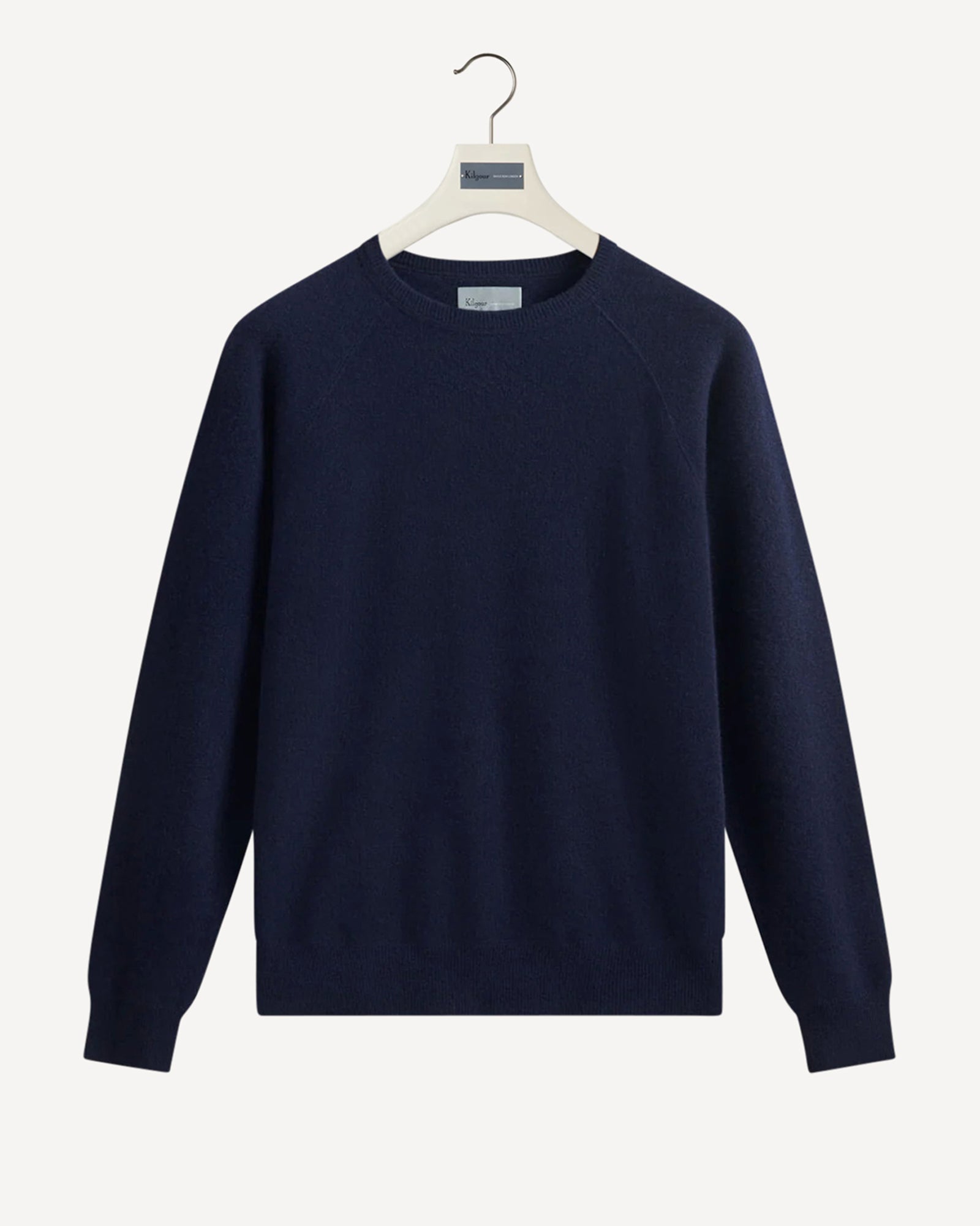 Wool Cashmere Crewneck Knit Navy