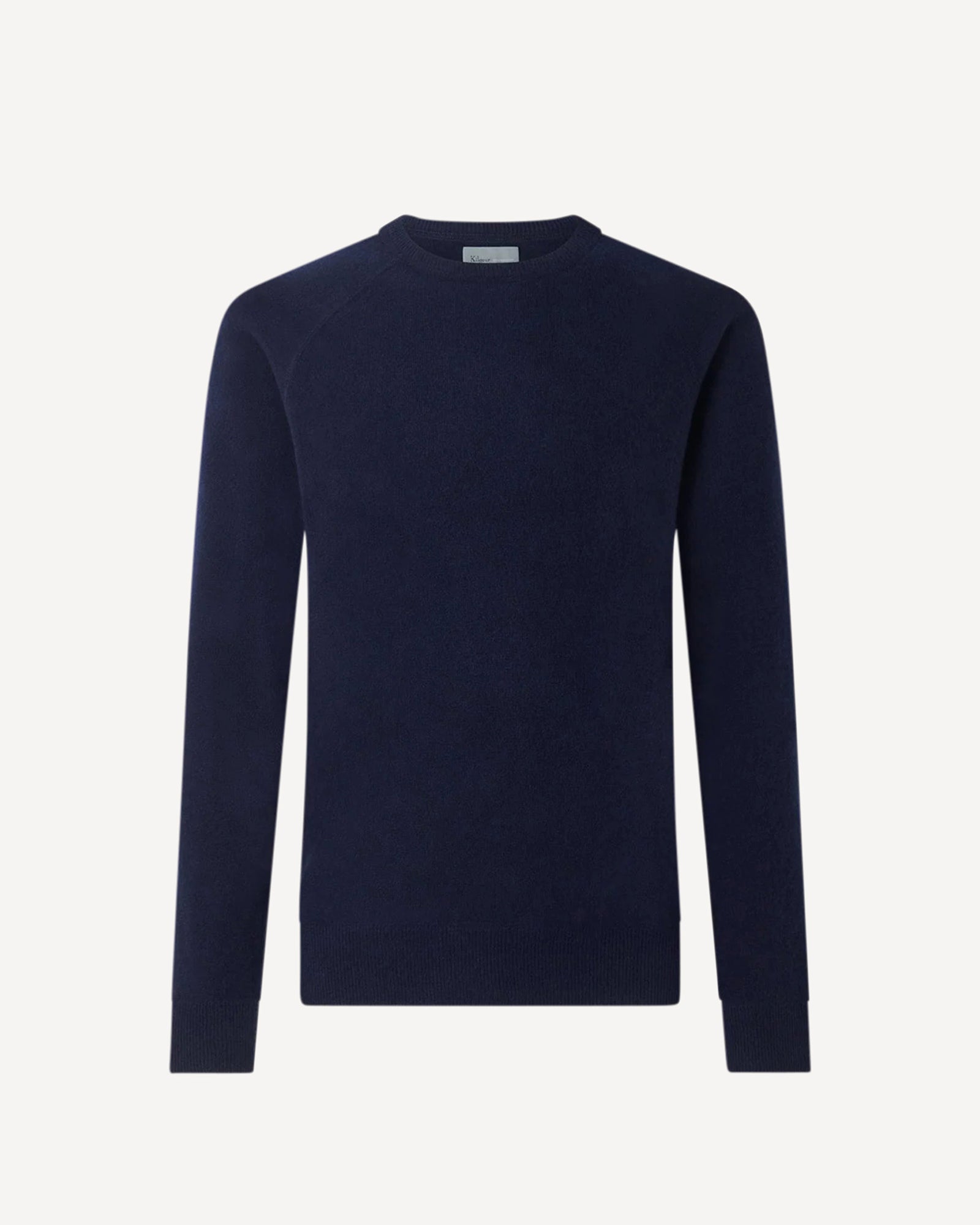 Wool Cashmere Crewneck Knit Navy