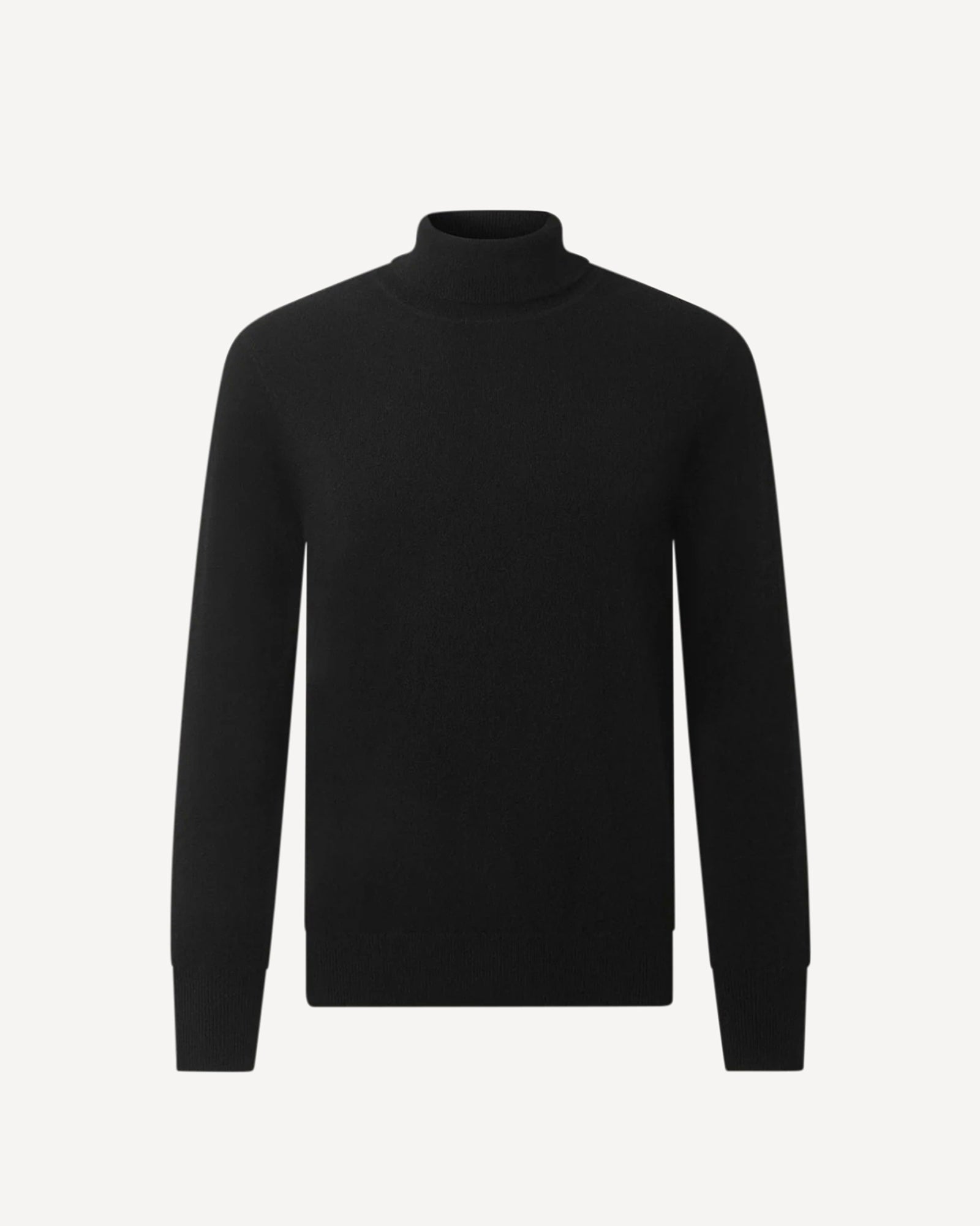 Cashmere Roll Neck Knit Black