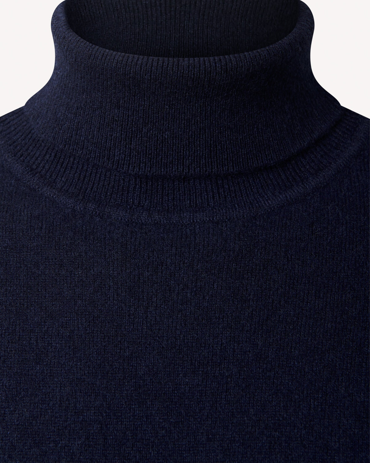 Kilgour Savile Row Tailoring Cashmere Roll Neck Navy