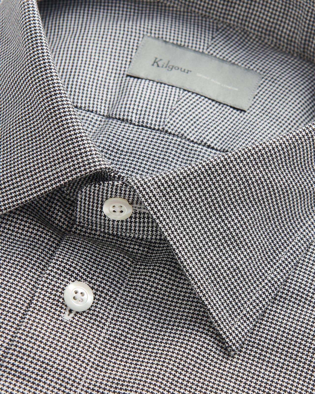 Kilgour Savile Row Tailoring Kilgour Black/White Tailored Fit Shirt