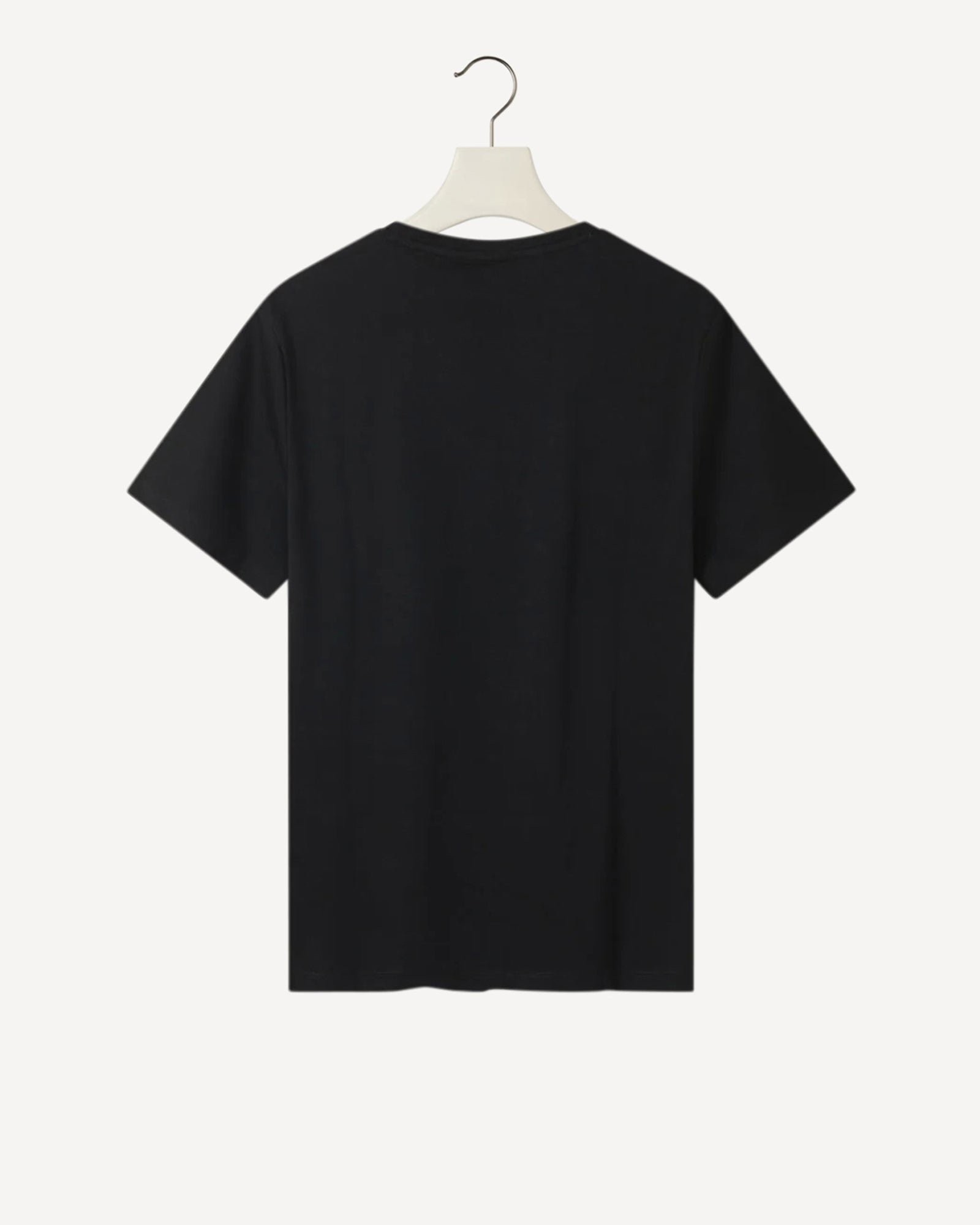 Mercerised Cotton T-Shirt Black