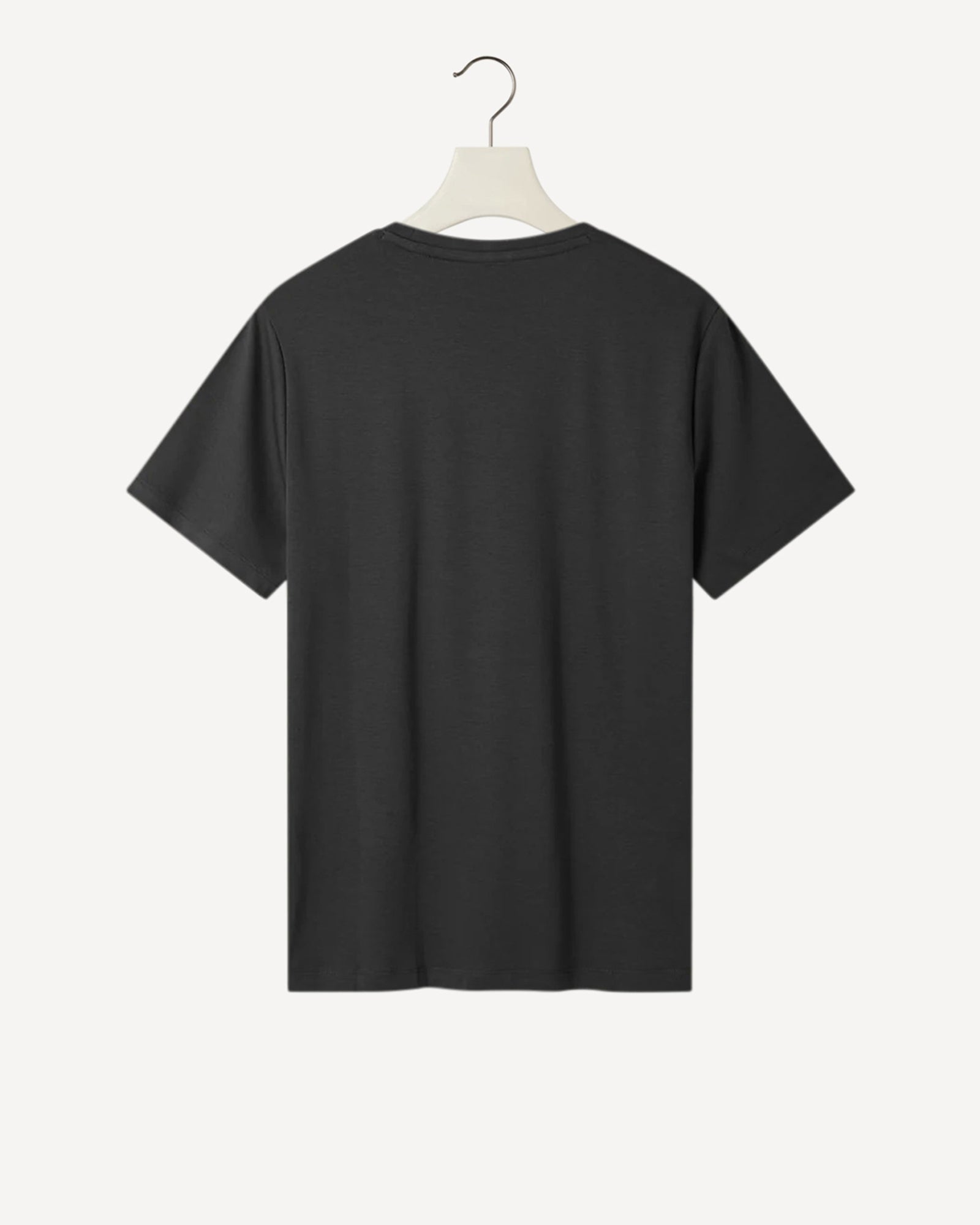 Mercerised Cotton T-Shirt Charcoal