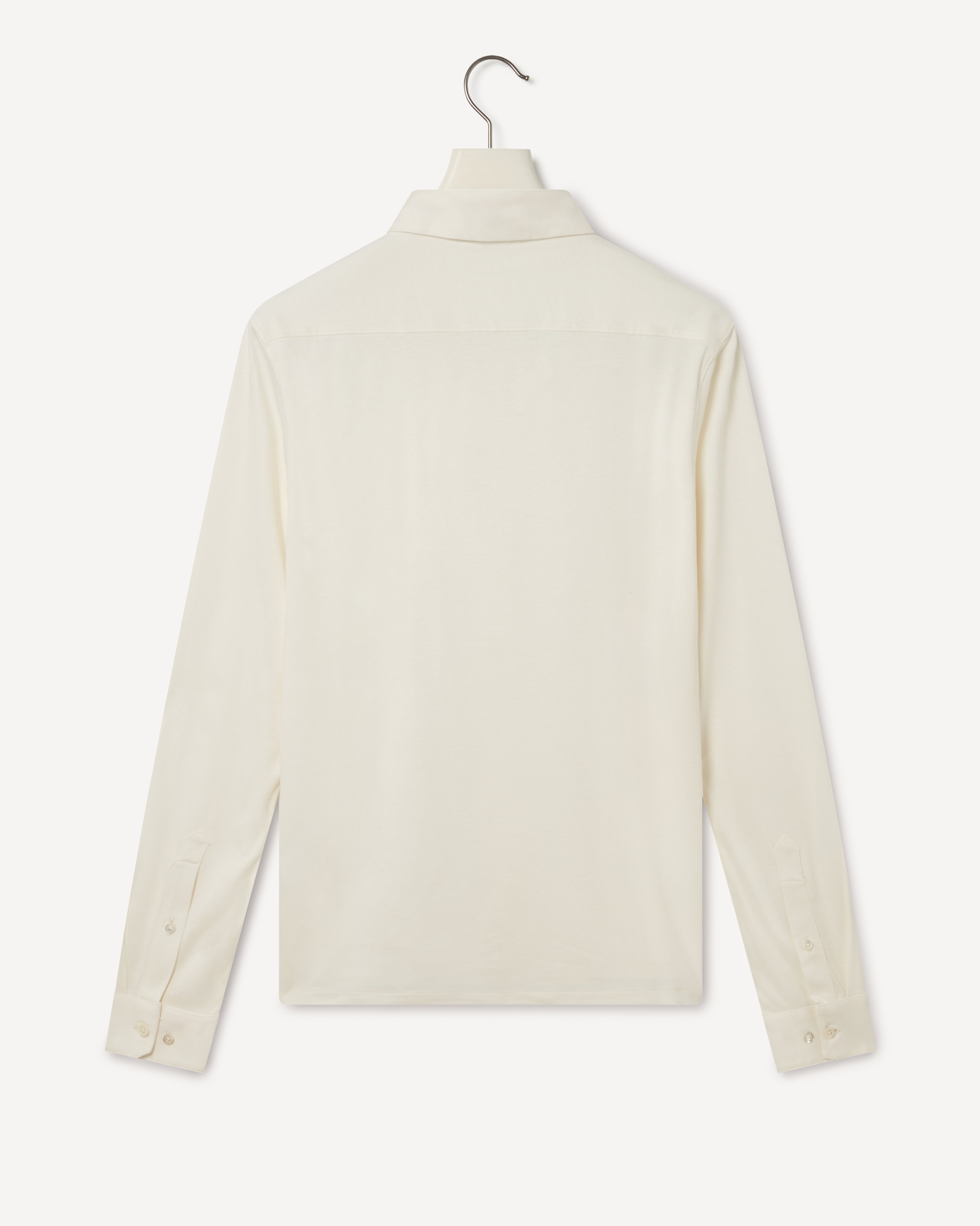 Kilgour Savile Row Tailoring Kilgour Classic Fit Jersey Shirt Ecru