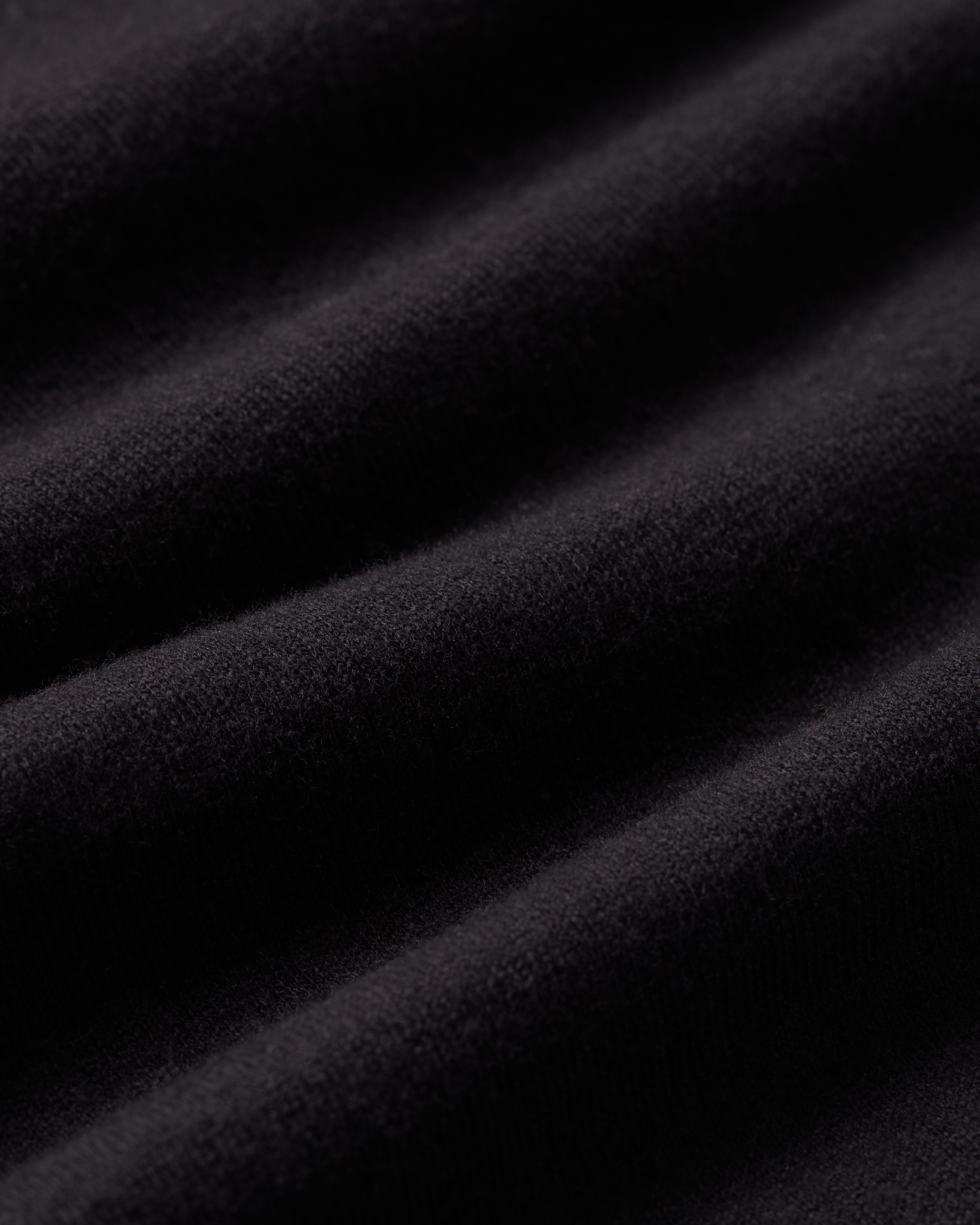 Kilgour Savile Row Tailoring Kilgour Crew Neck Cashmere Cotton Mix T-shirt Black