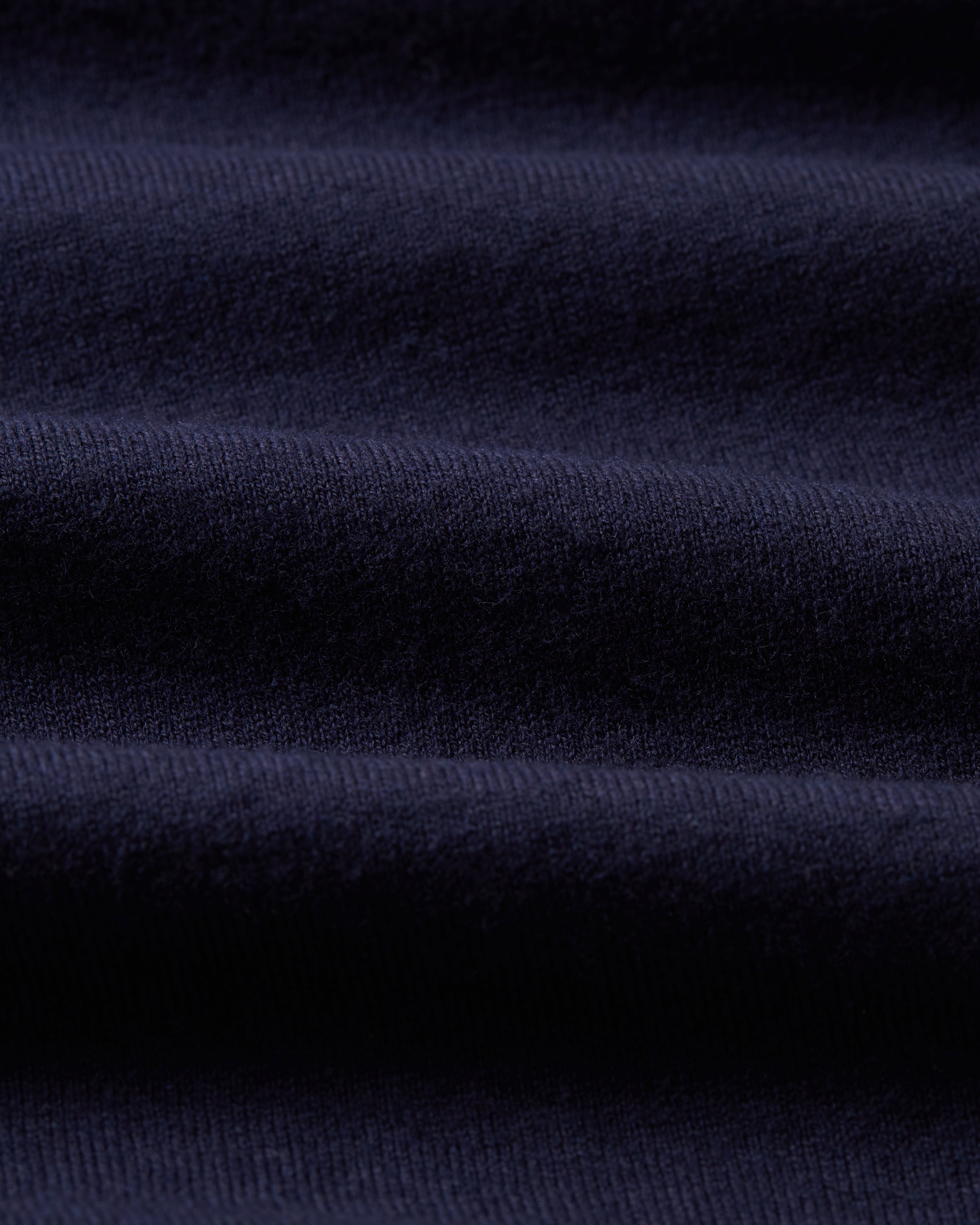 Kilgour Savile Row Tailoring Kilgour Crew Neck Cashmere Cotton Mix T-shirt Navy