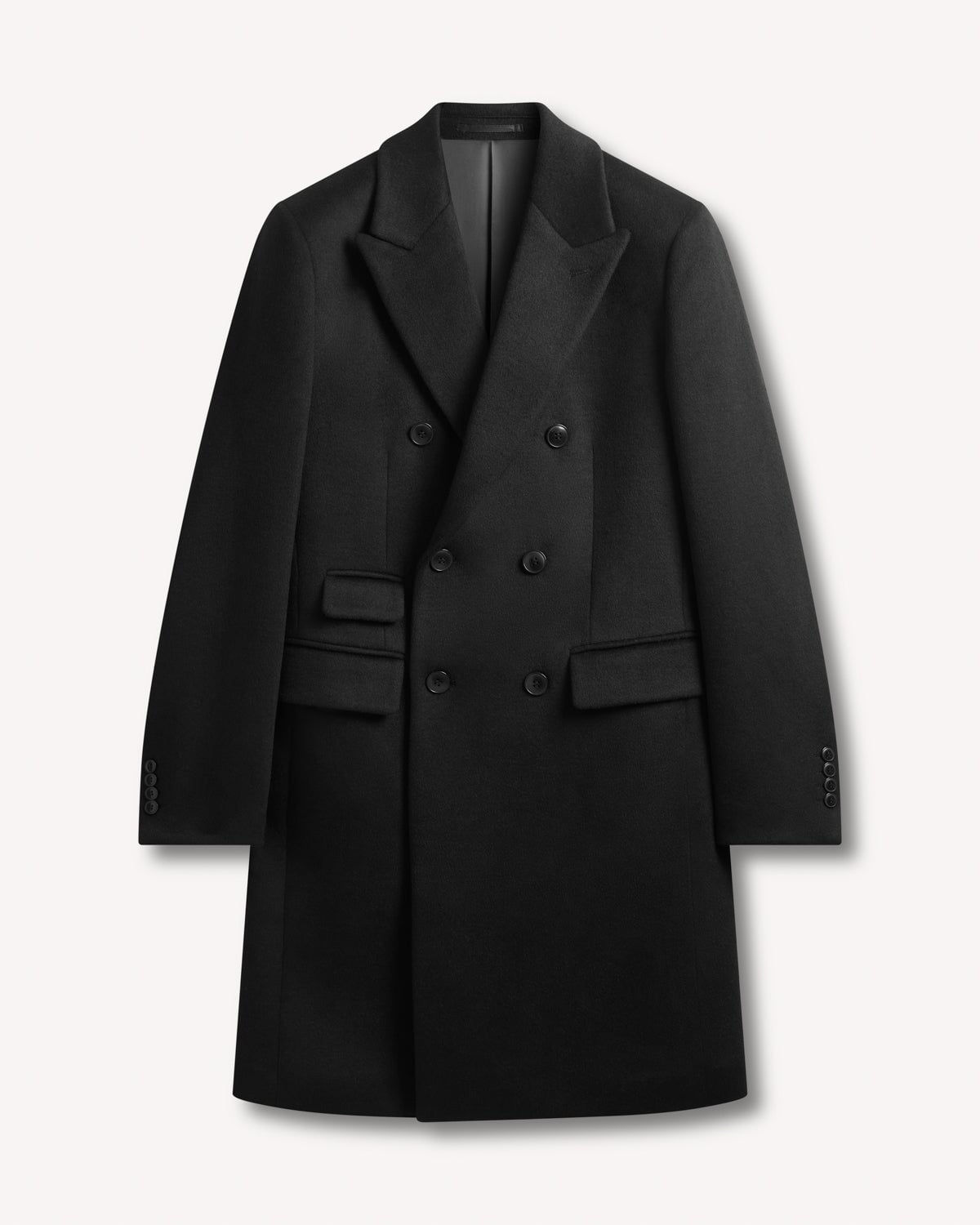 Kilgour Savile Row Tailoring Kilgour DB Overcoat Black