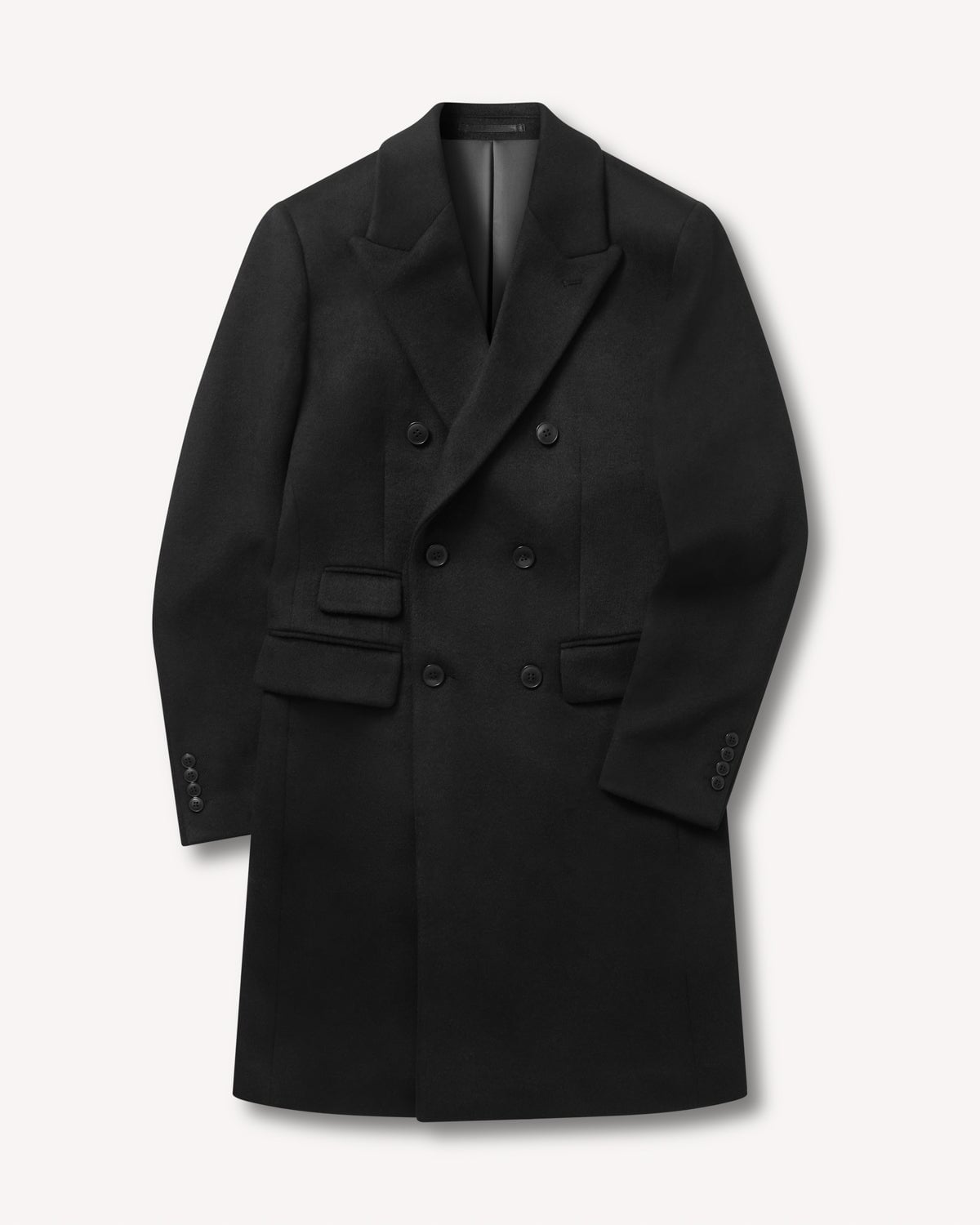 Kilgour Savile Row Tailoring Kilgour DB Overcoat Black