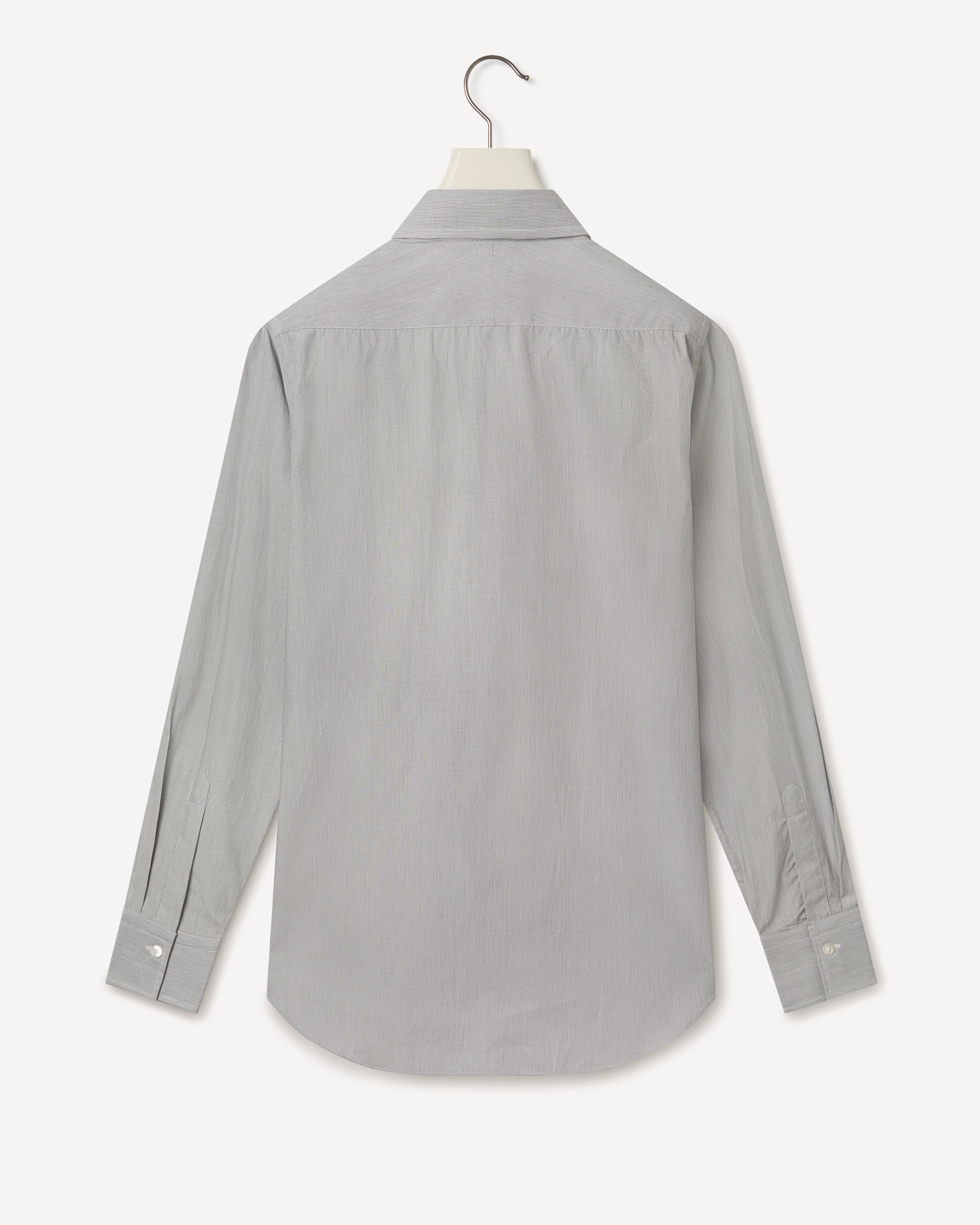 Kilgour Savile Row Tailoring KILGOUR Mircro Stripe Cotton Shirt Black/White