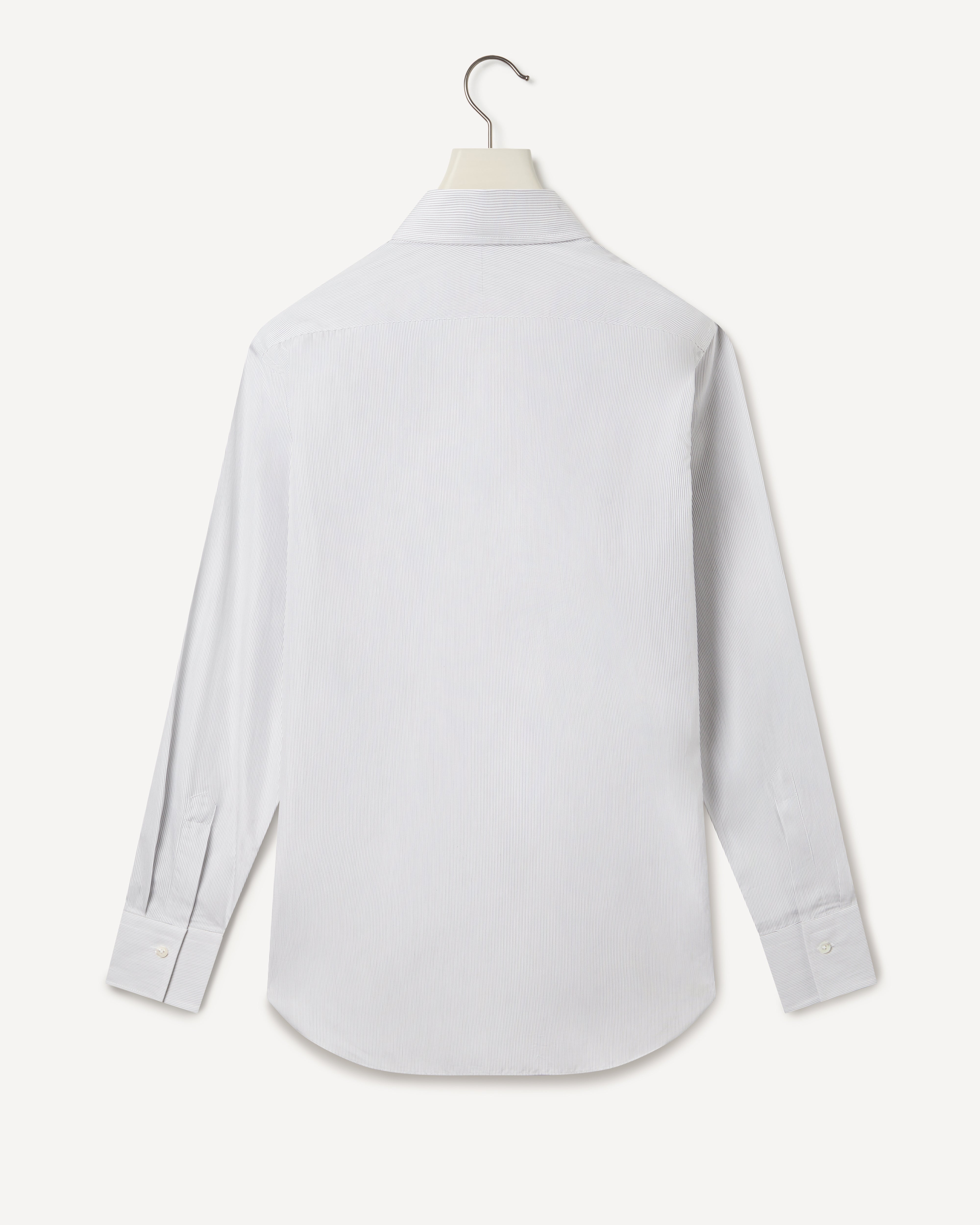 Kilgour Savile Row Tailoring KILGOUR Regular Collar City Stripe Shirt Black/White