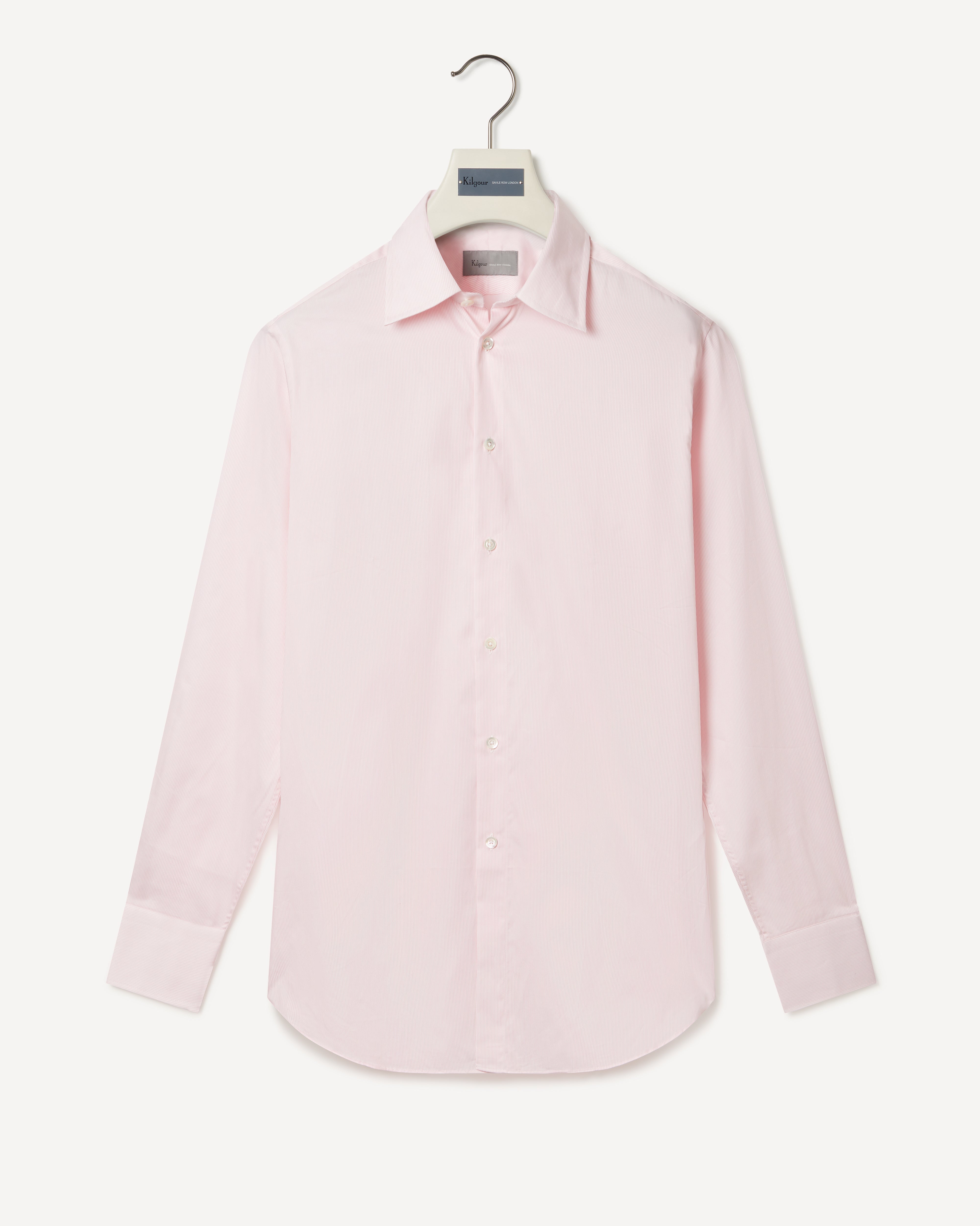 Kilgour Savile Row Tailoring KILGOUR Regular Collar Single Cuff Bengal Stripe Shirt