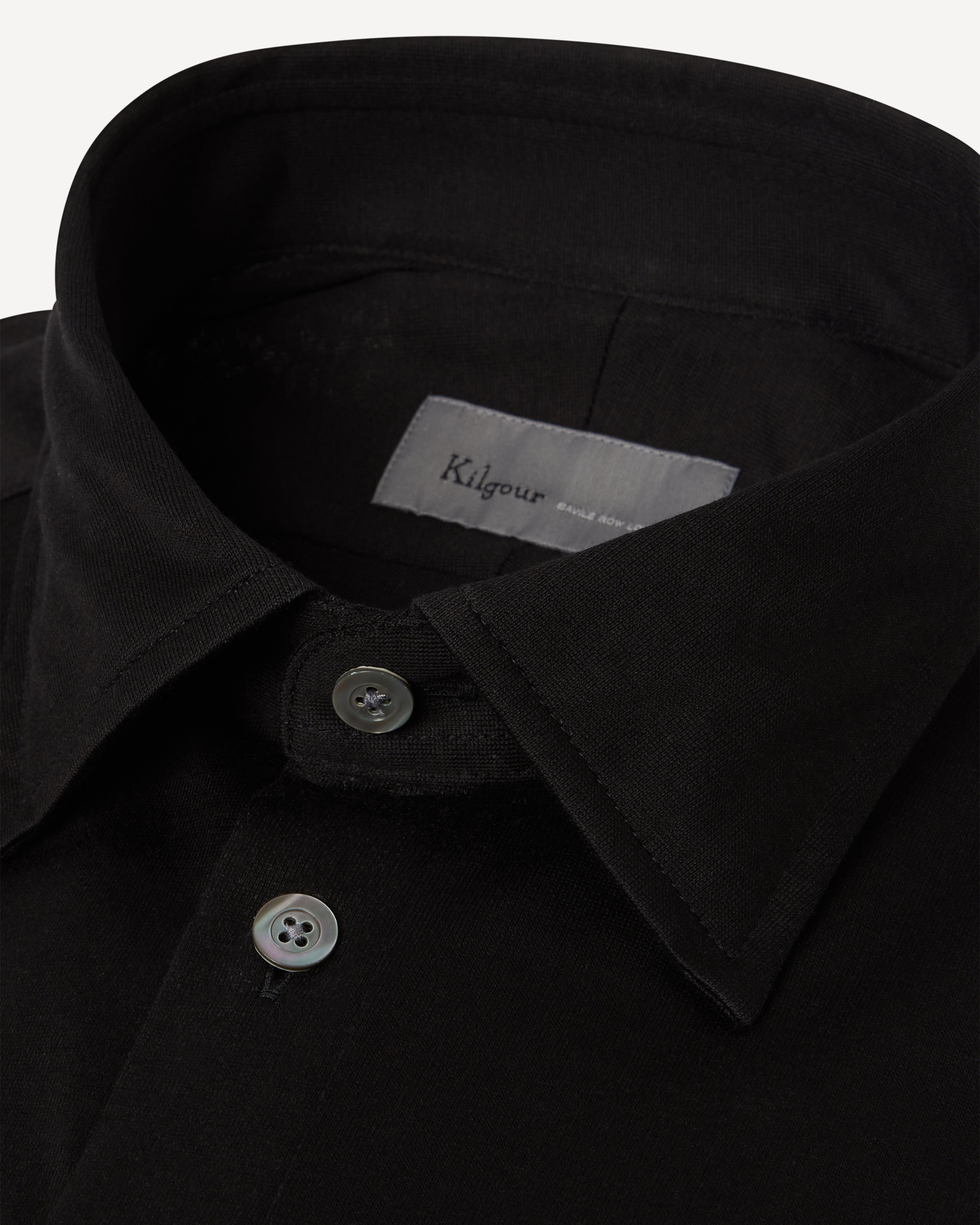 Kilgour Savile Row Tailoring KILGOUR Regular Collar Soft Plain Jersey Shirt