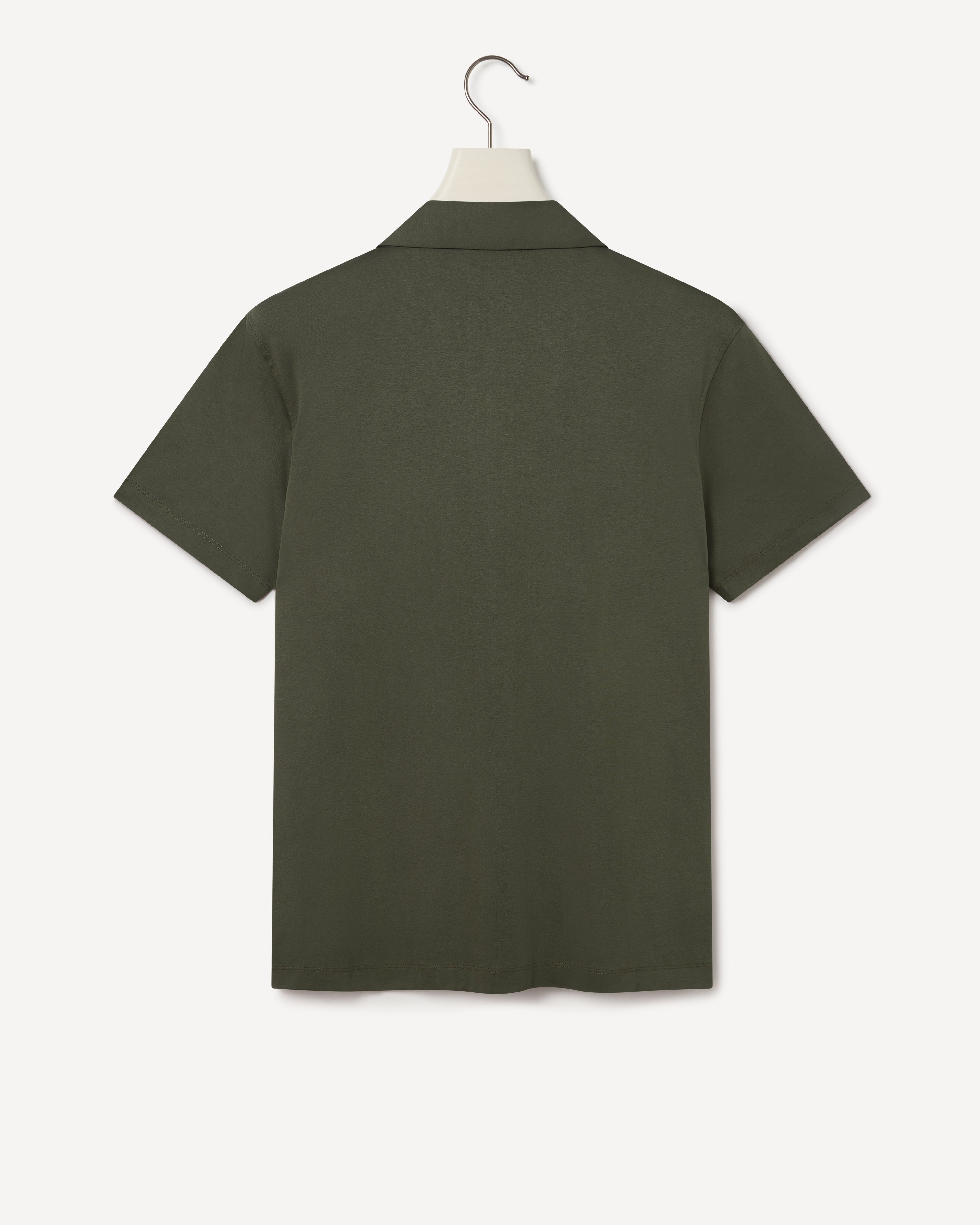 Kilgour Savile Row Tailoring Kilgour Resort Fit Short Sleeve Shirt Green