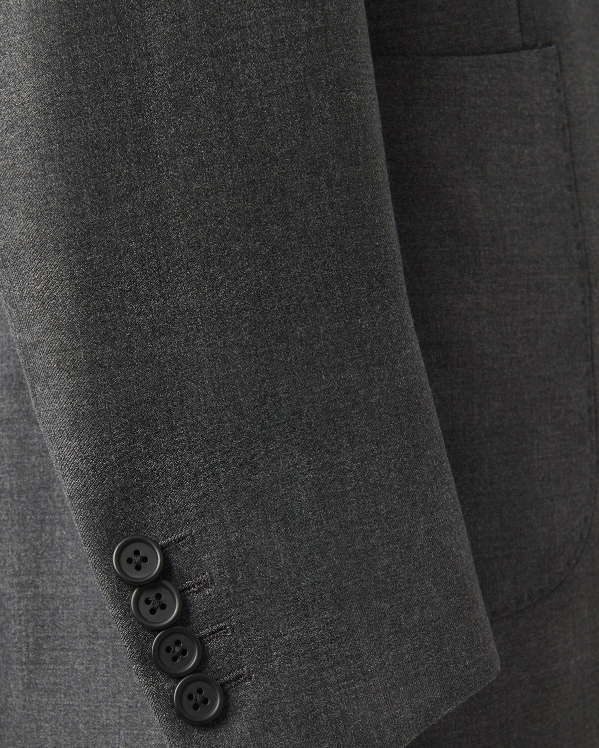 Kilgour Savile Row Tailoring Kilgour SB1 Wool Jacket Charcoal