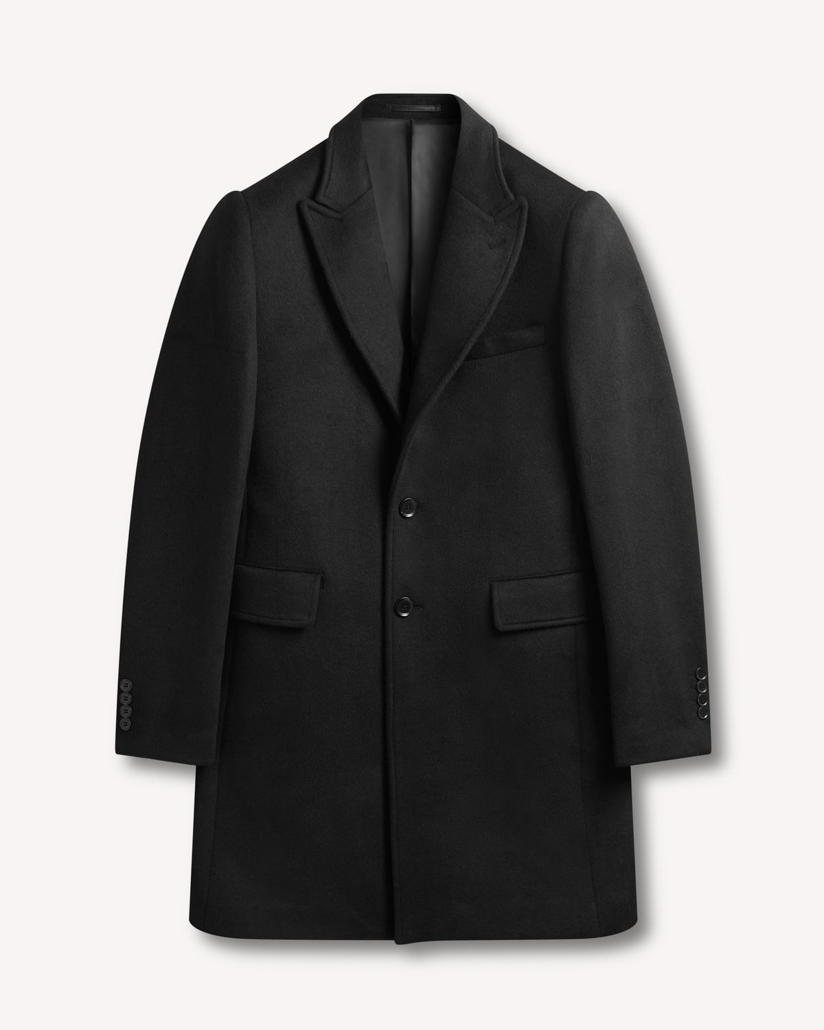 Kilgour Savile Row Tailoring Kilgour SB2 Overcoat Black