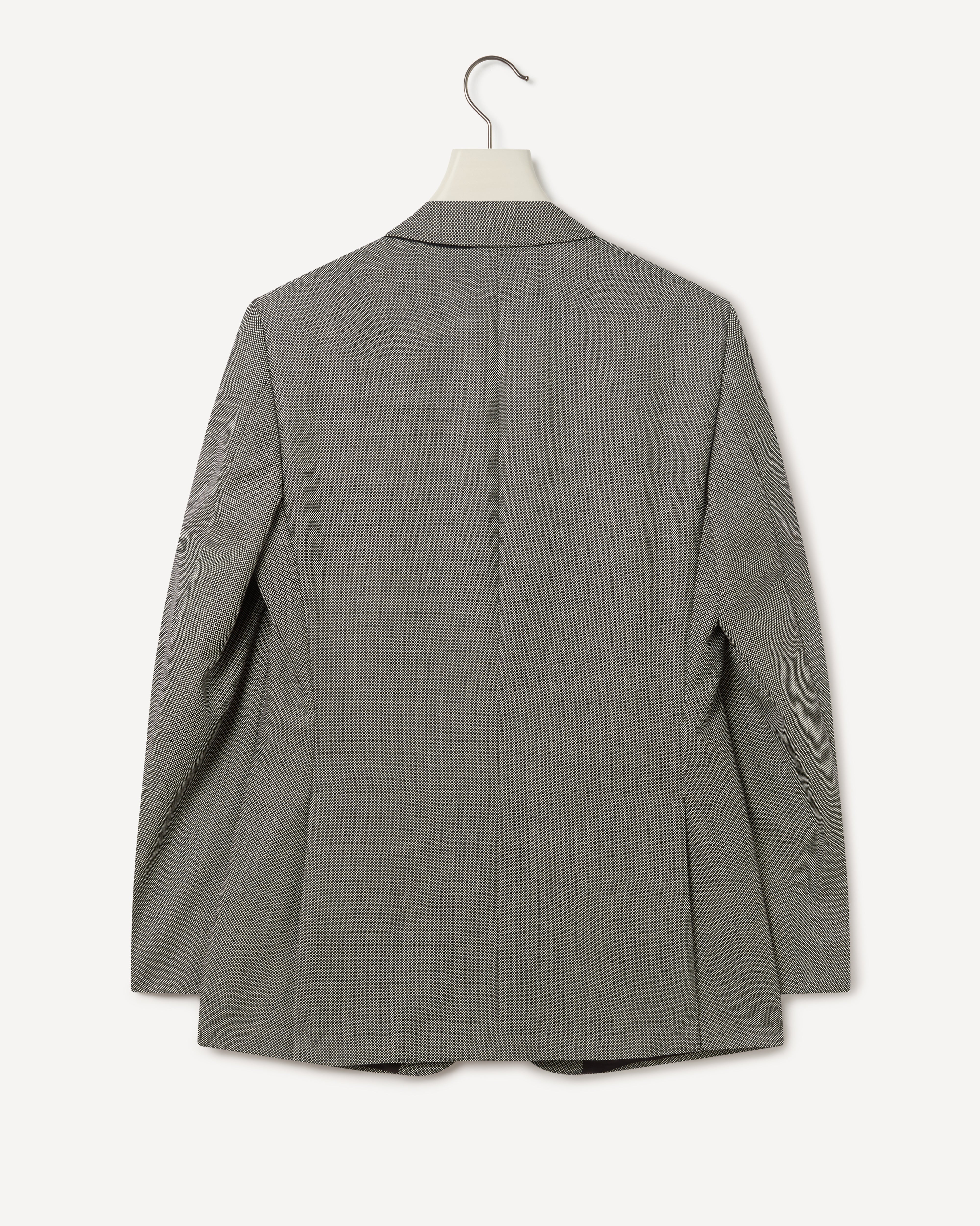 Kilgour Savile Row Tailoring Kilgour Single Breasted 1 Button Birdseye Wool Suit Black/White