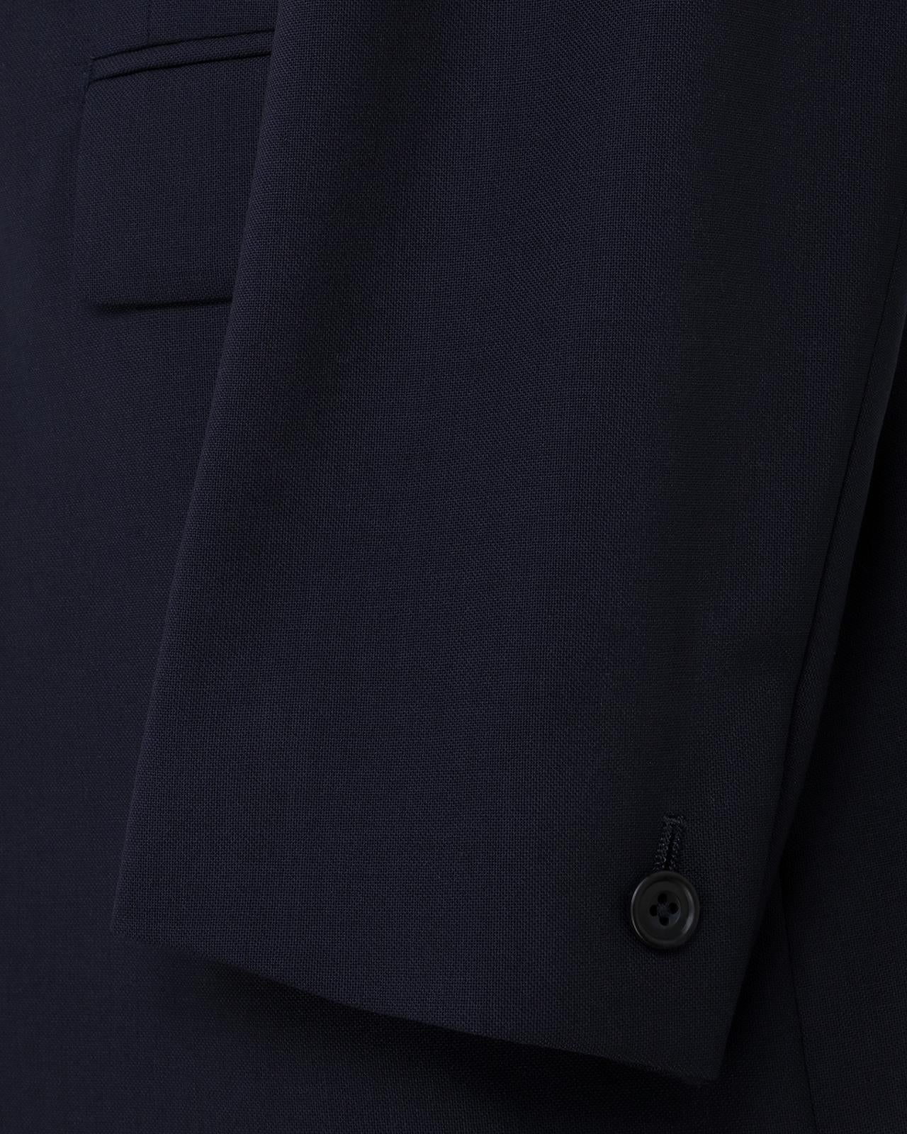 Kilgour Savile Row Tailoring Kilgour Single Breasted 1 Button Fresco Wool Suit Dark Navy